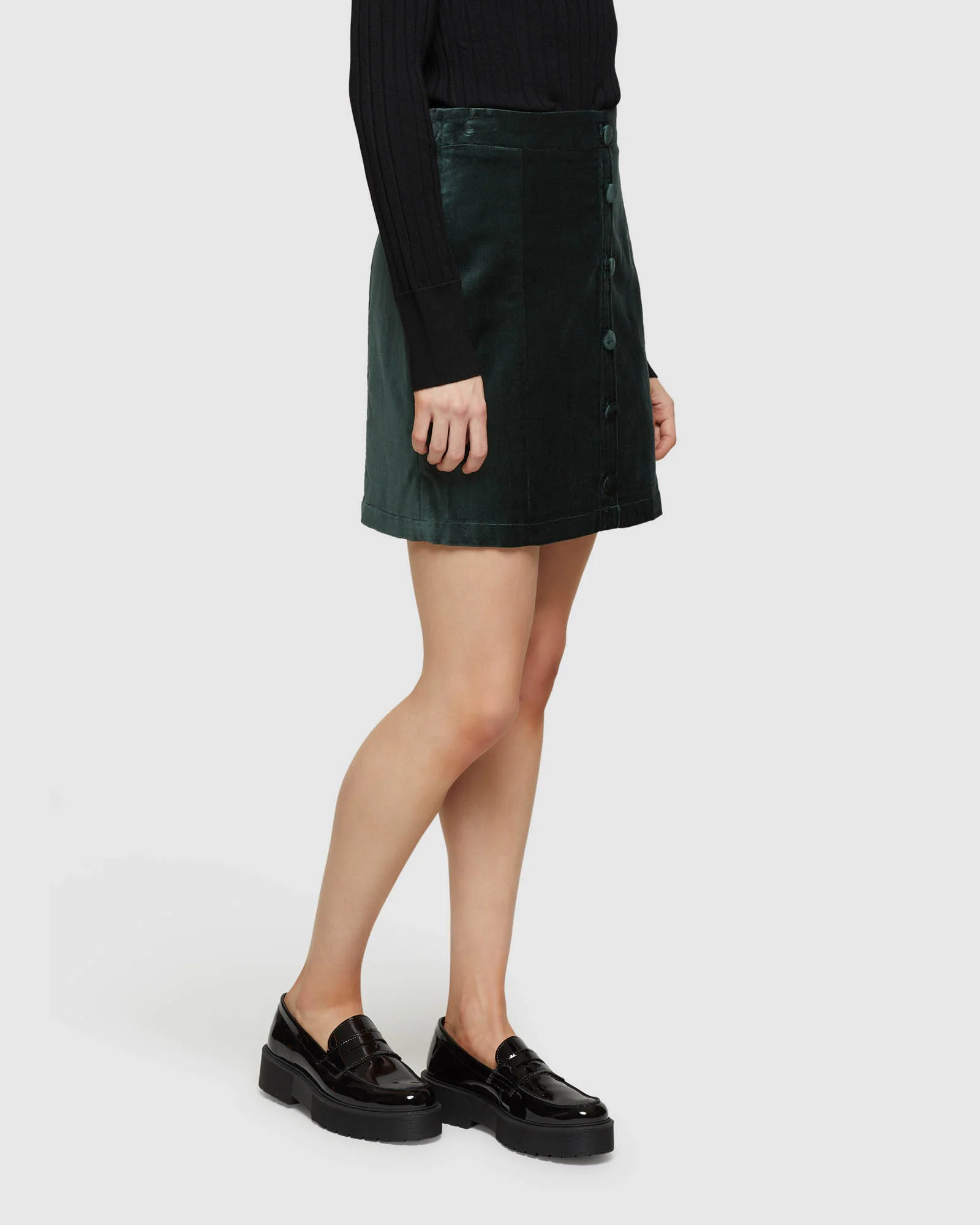 Anya Velvet Mini Skirt - Image 2
