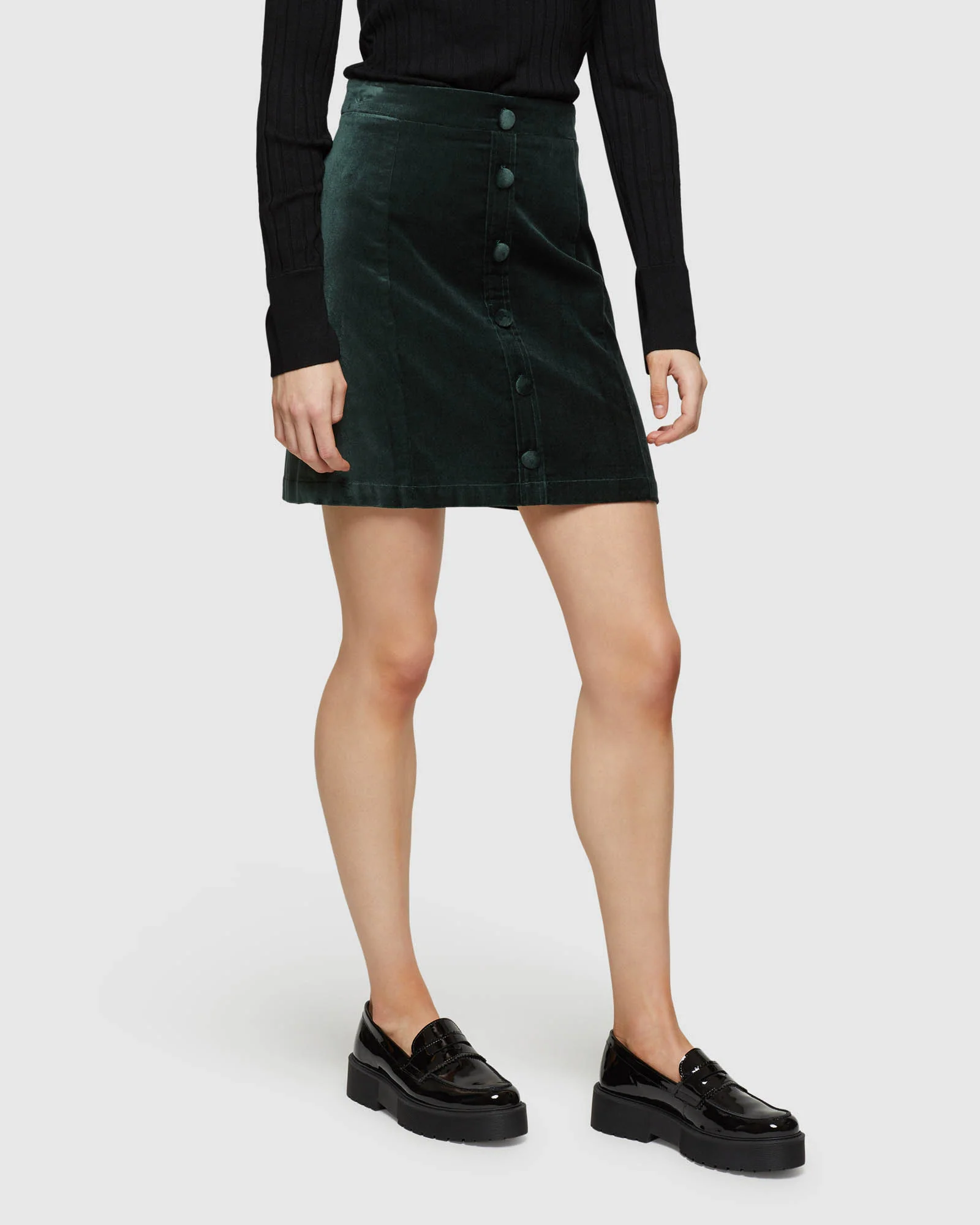 Anya Velvet Mini Skirt - Image 4