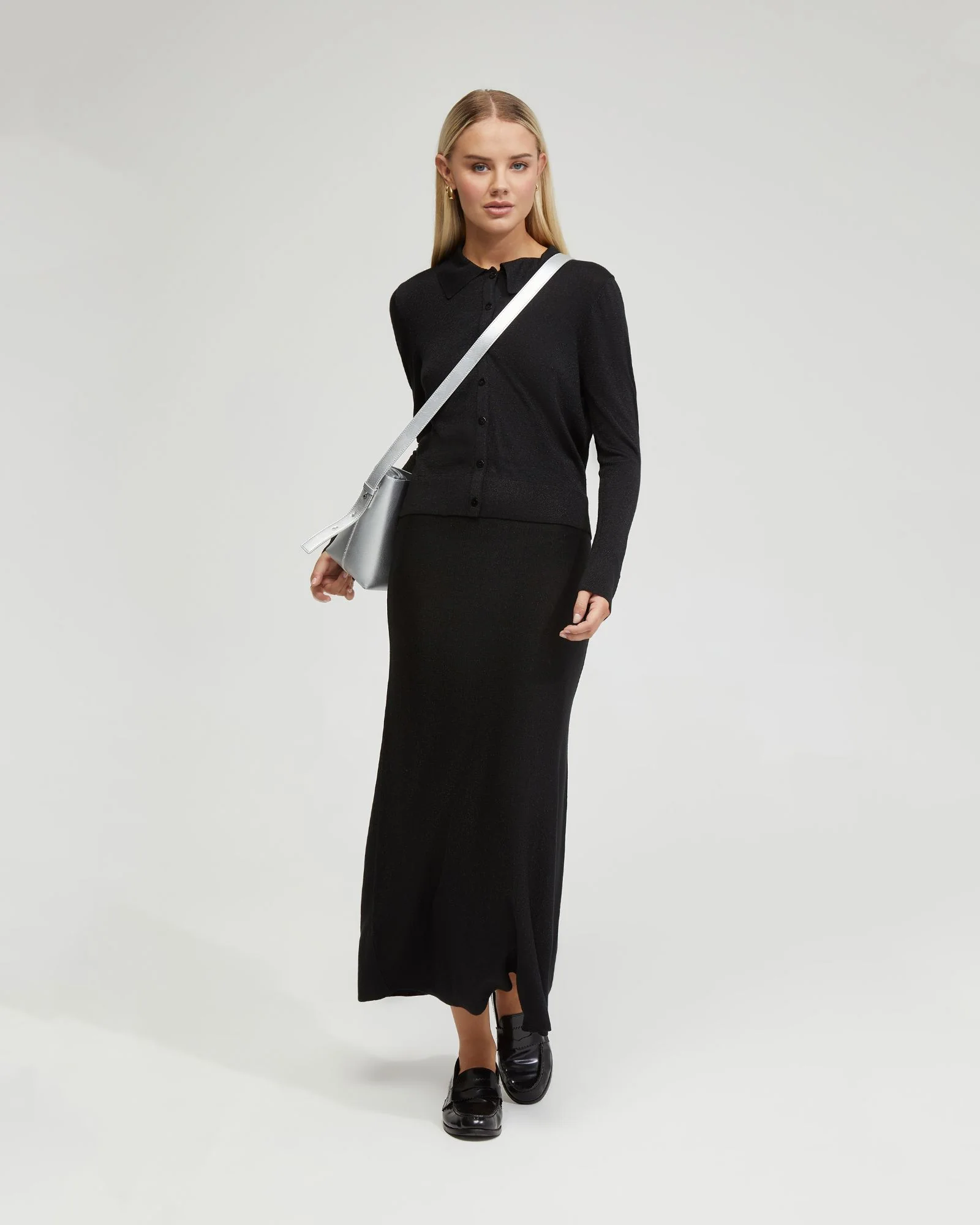 Elke Knitted Metallic Skirt - Image 11