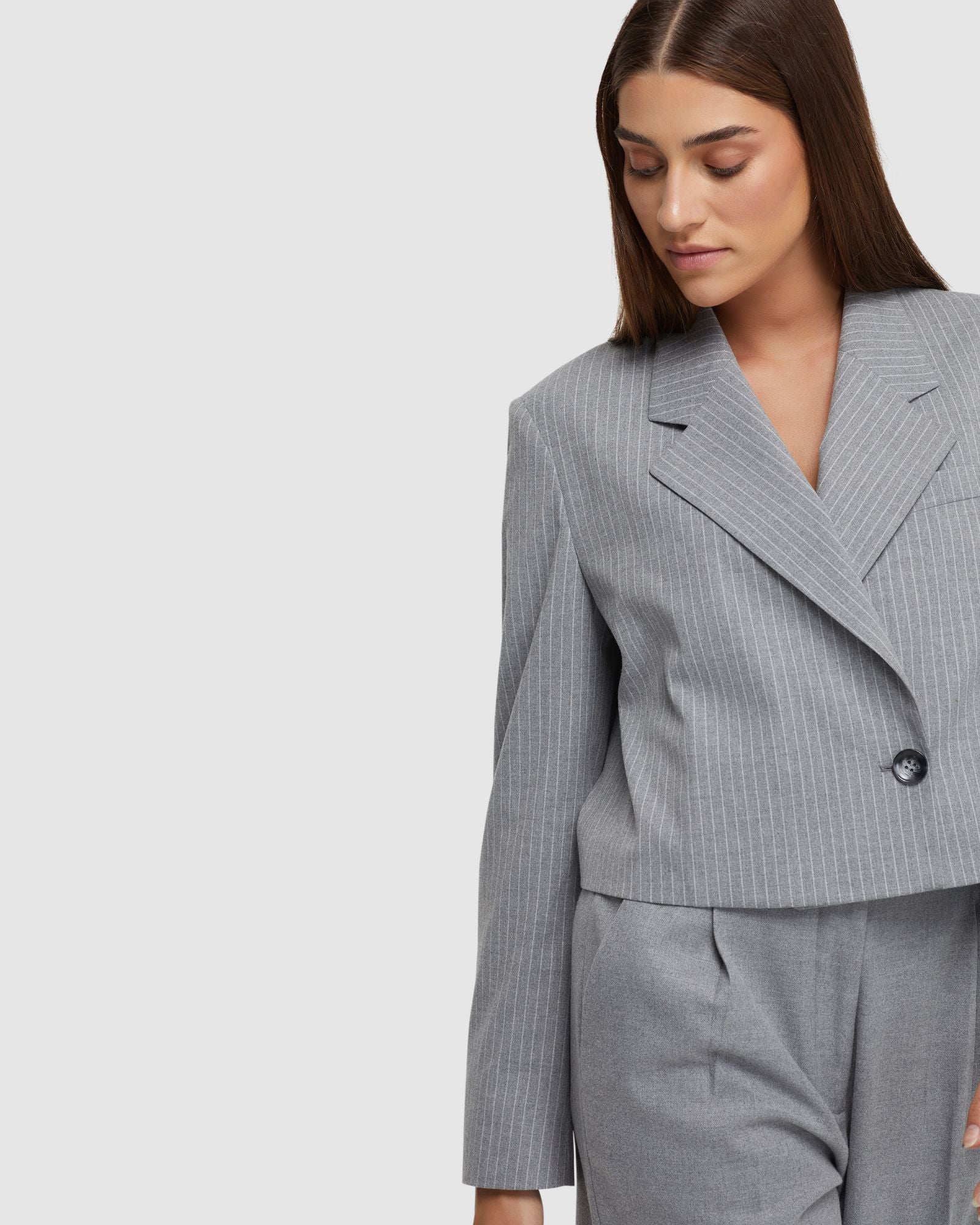 Ellis Pinstripe Suit Jacket - Image 4