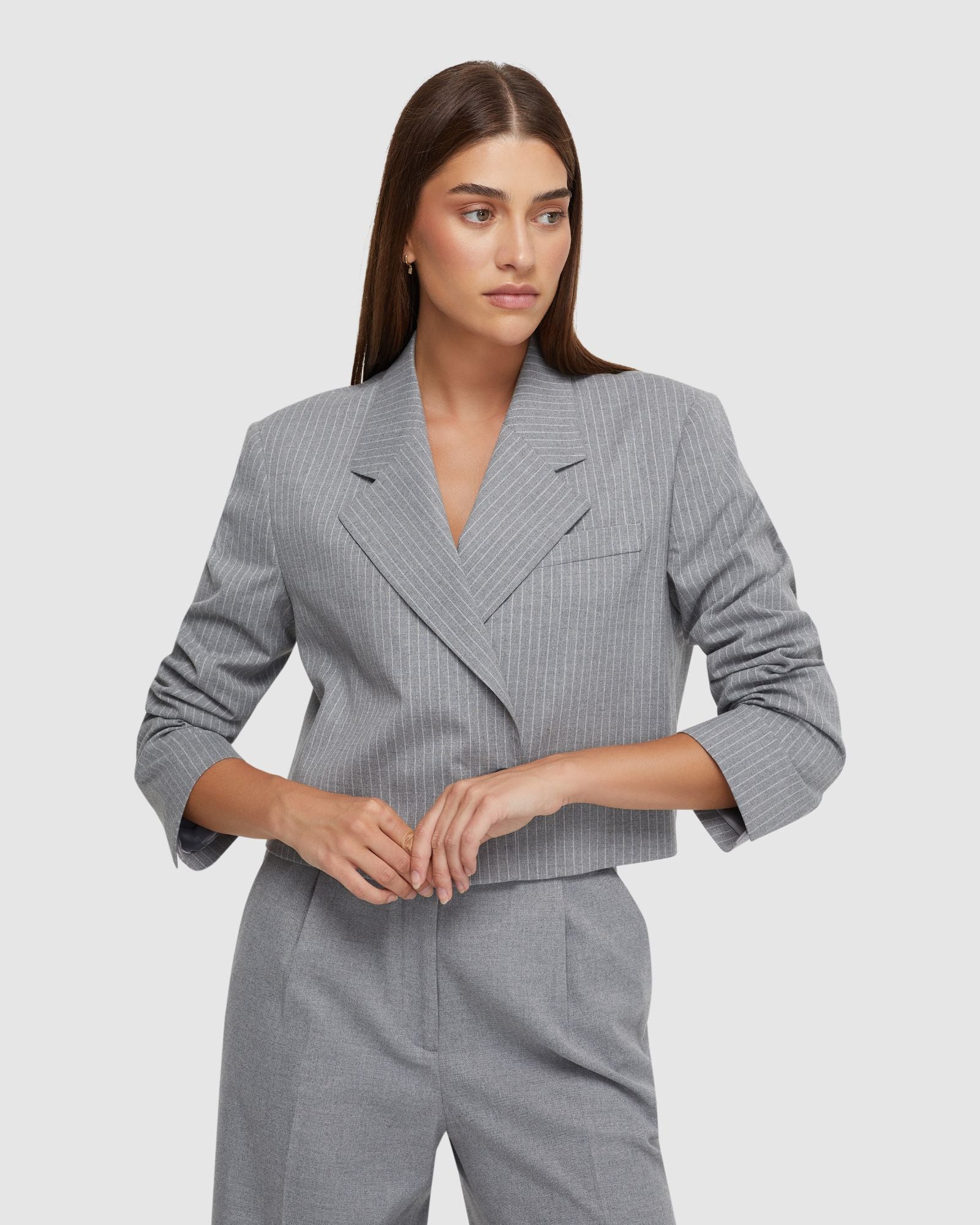 Ellis Pinstripe Suit Jacket - Image 5