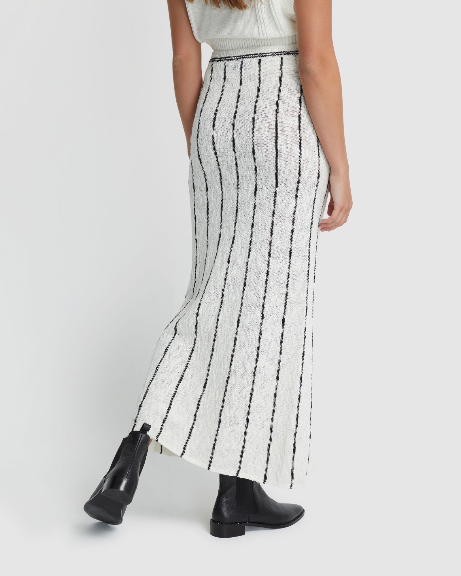Emily Striped Knit Skirt - Image 10