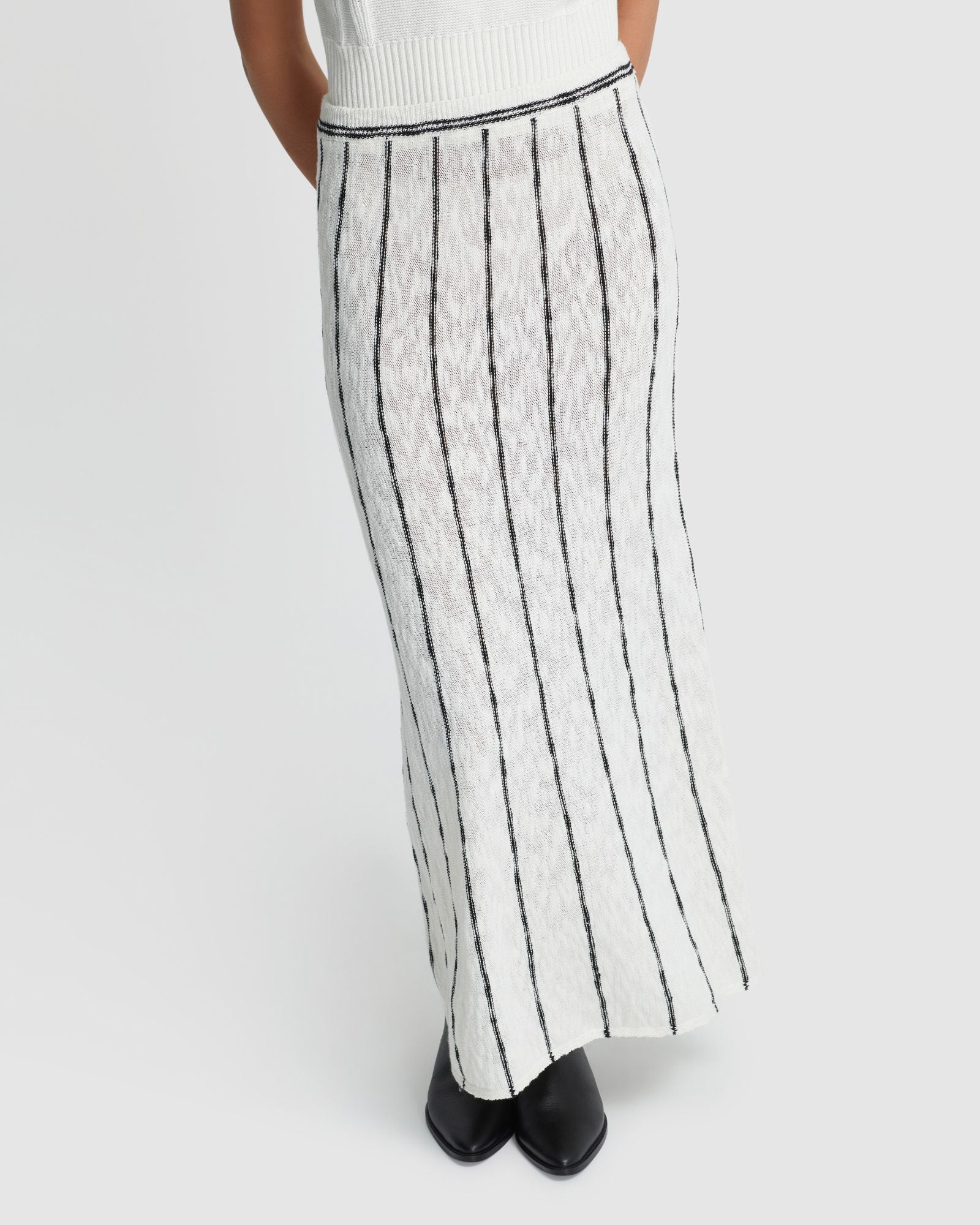 Emily Striped Knit Skirt - Image 11