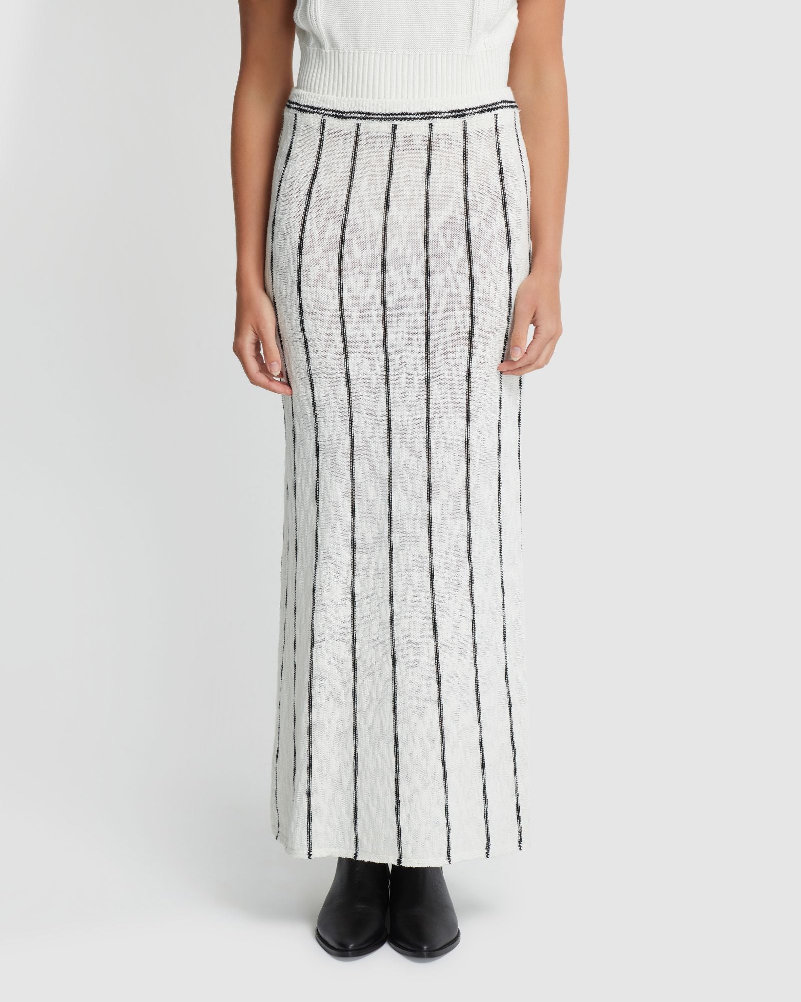 Emily Striped Knit Skirt - Image 12