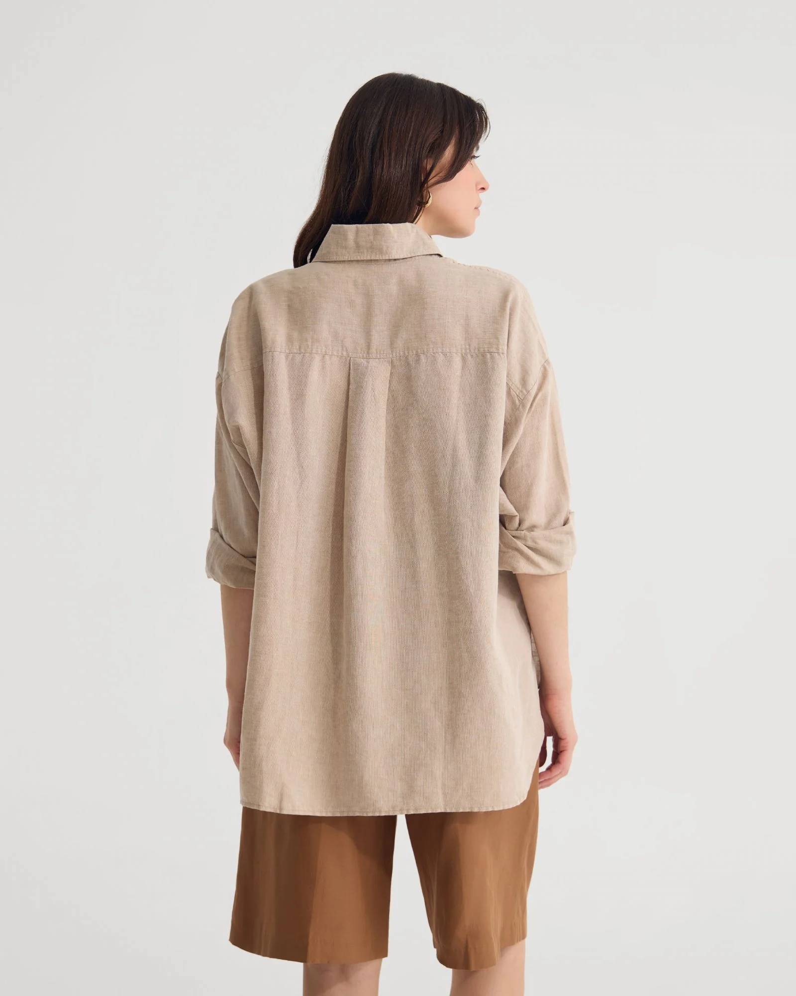 Erika Washed Casual Linen Shirt - Image 16