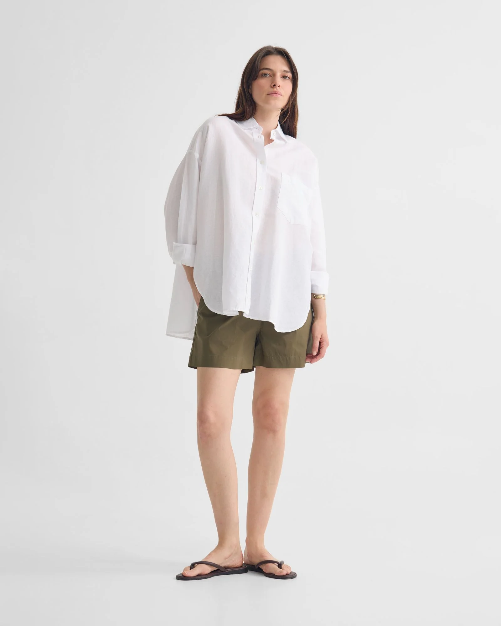 Erika Washed Casual Linen Shirt - Image 22
