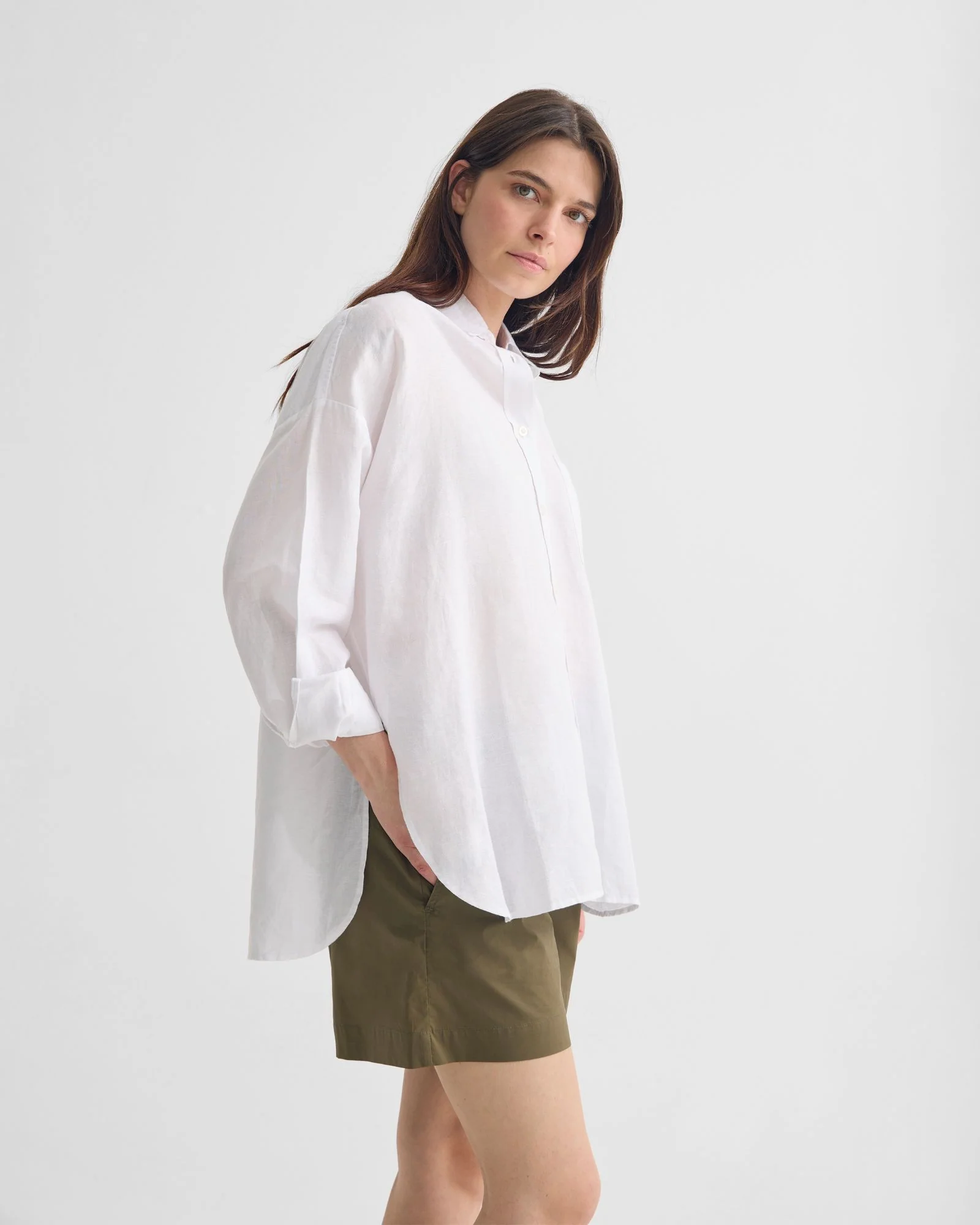 Erika Washed Casual Linen Shirt - Image 23