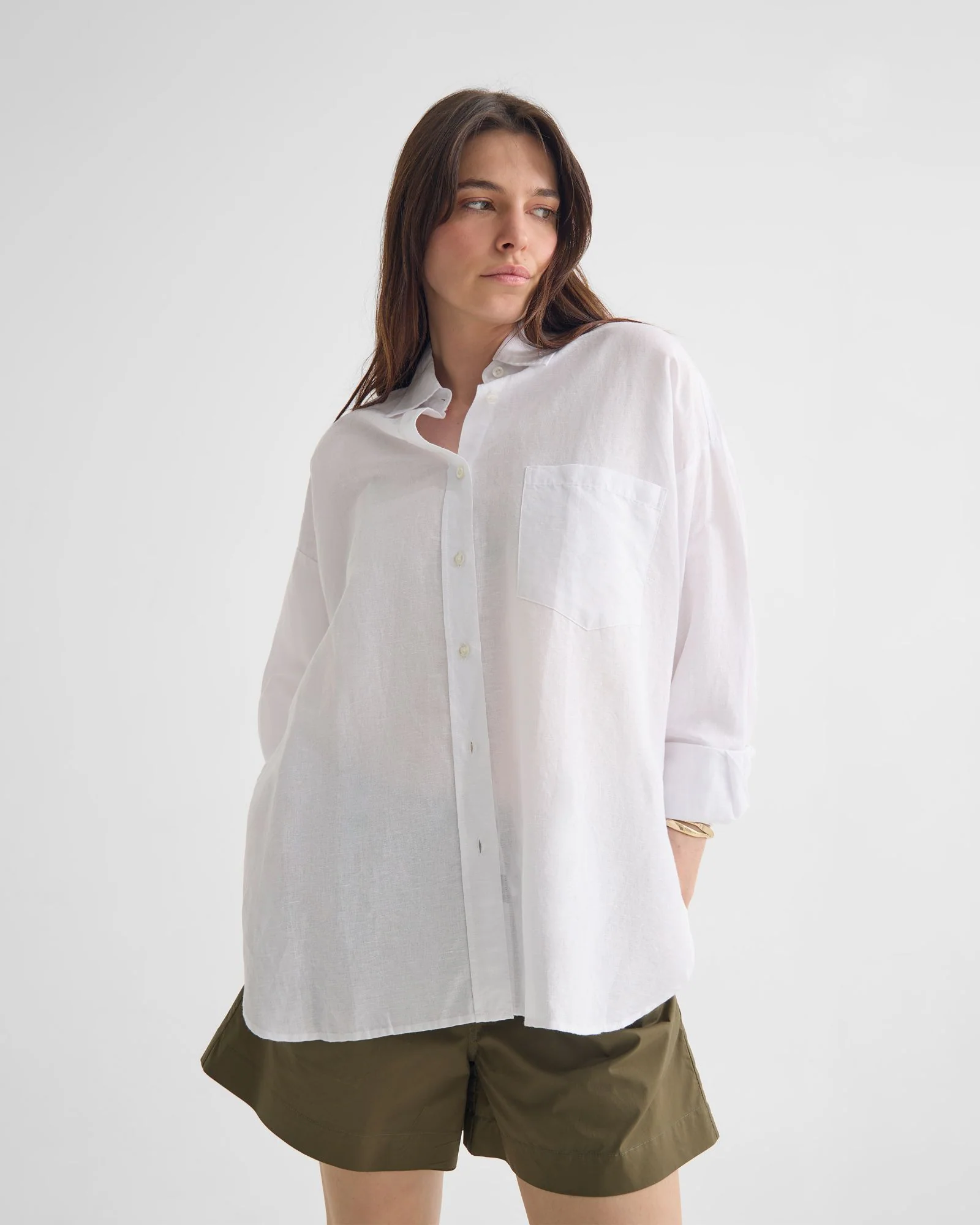 Erika Washed Casual Linen Shirt - Image 25