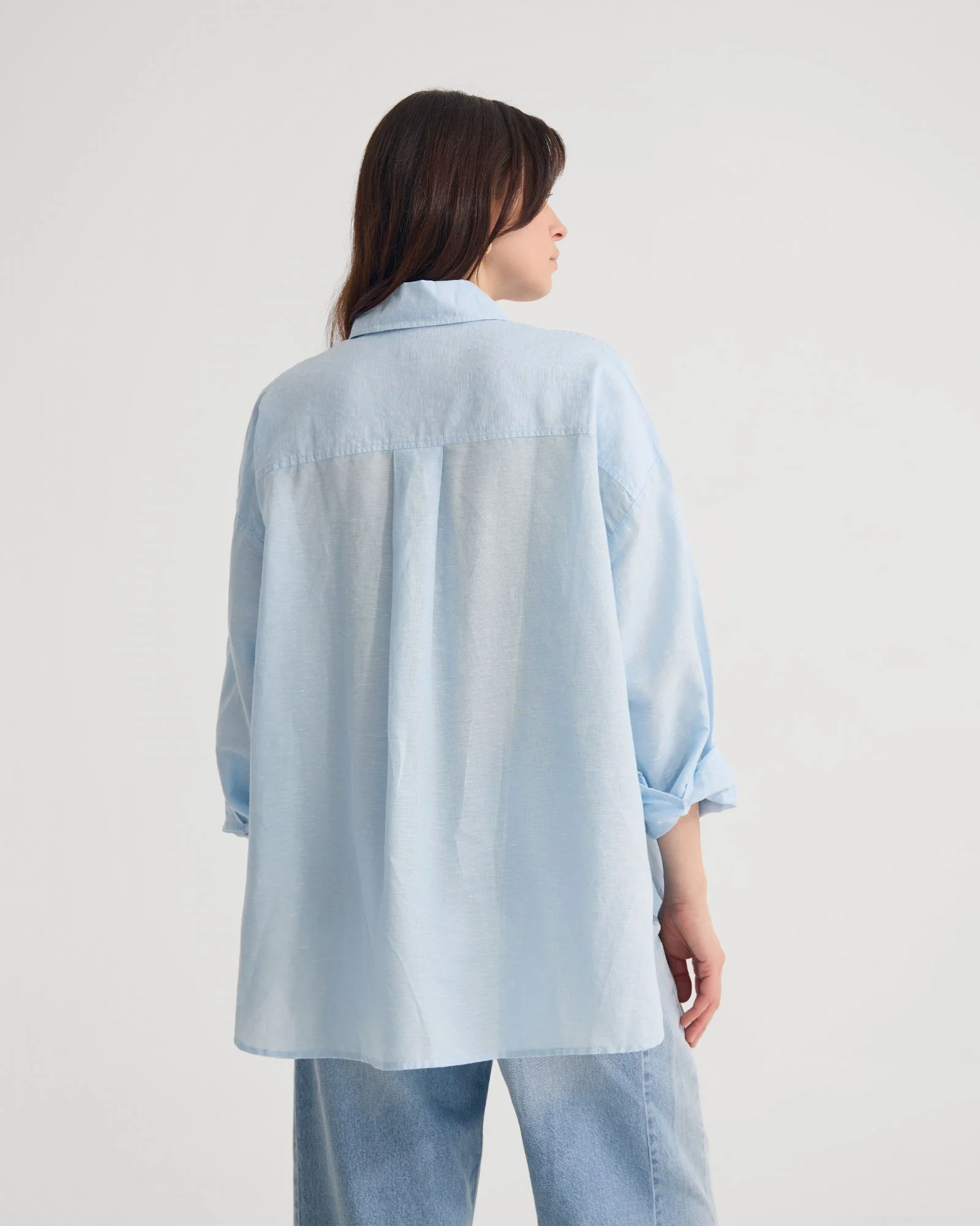 Erika Washed Casual Linen Shirt - Image 3