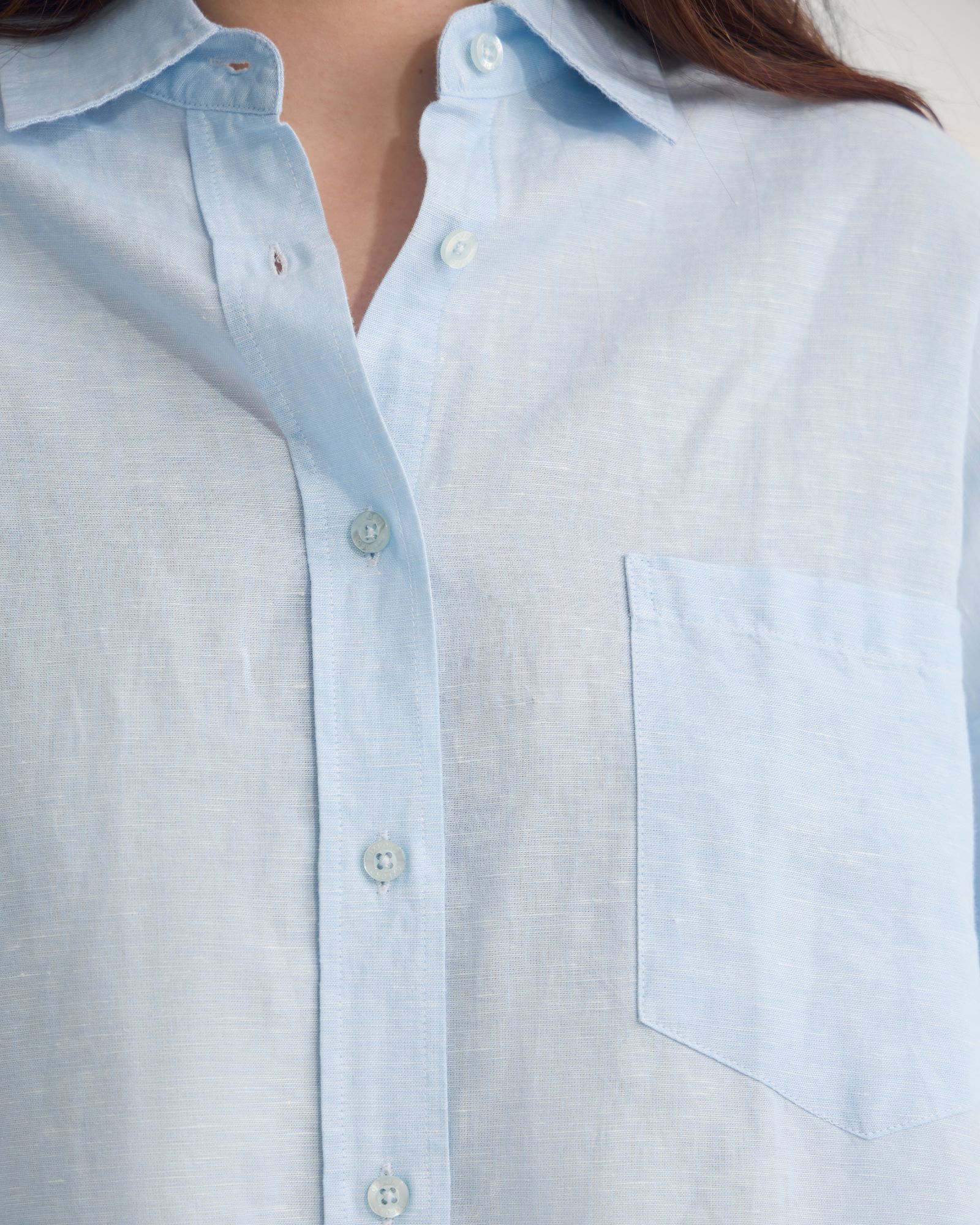 Erika Washed Casual Linen Shirt - Image 6