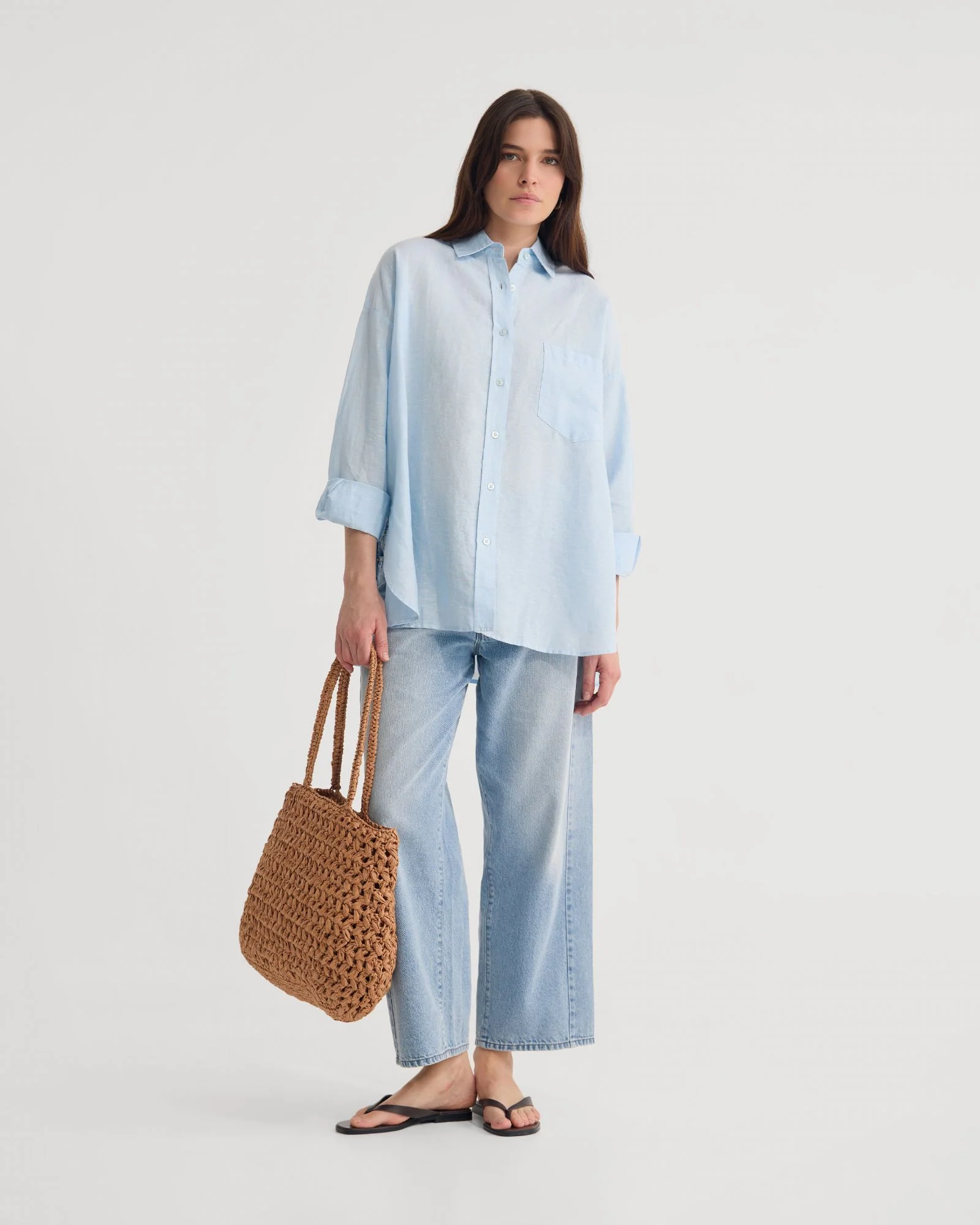 Erika Washed Casual Linen Shirt - Image 7