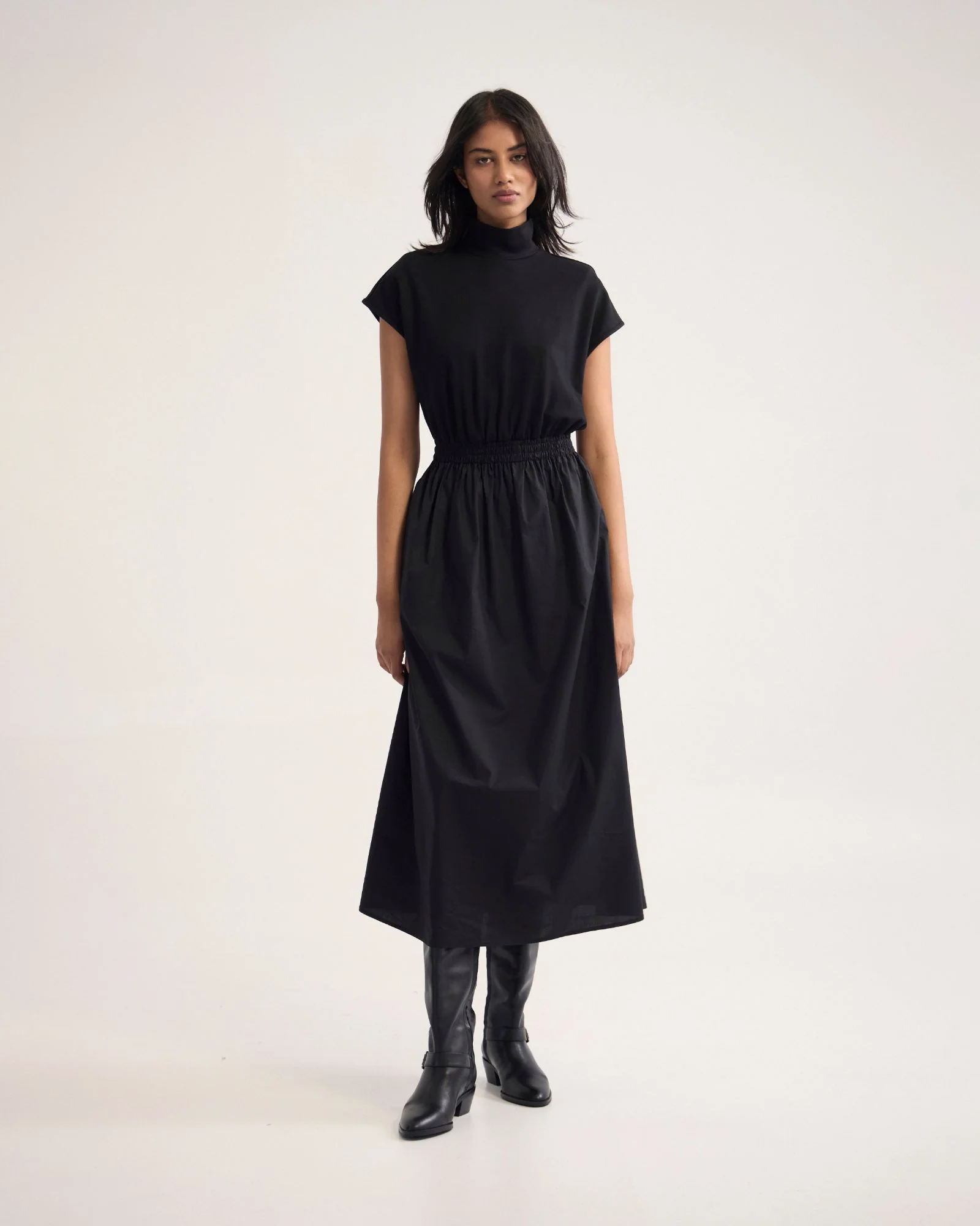 Esrealla High Collar Dress - Image 2