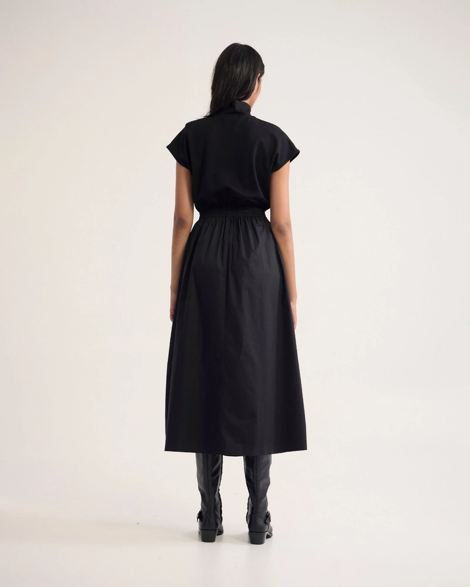 Esrealla High Collar Dress - Image 4