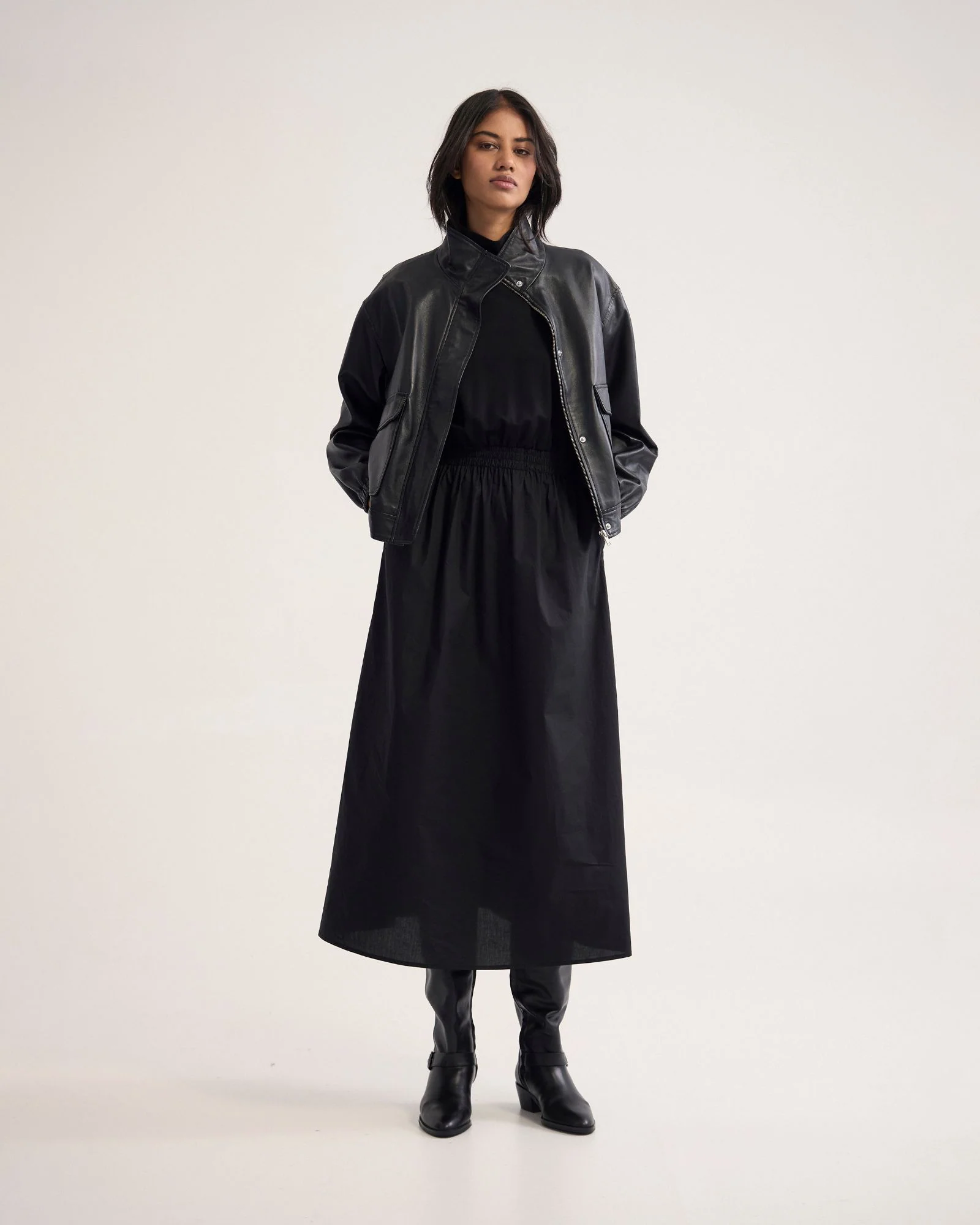 Esrealla High Collar Dress - Image 6