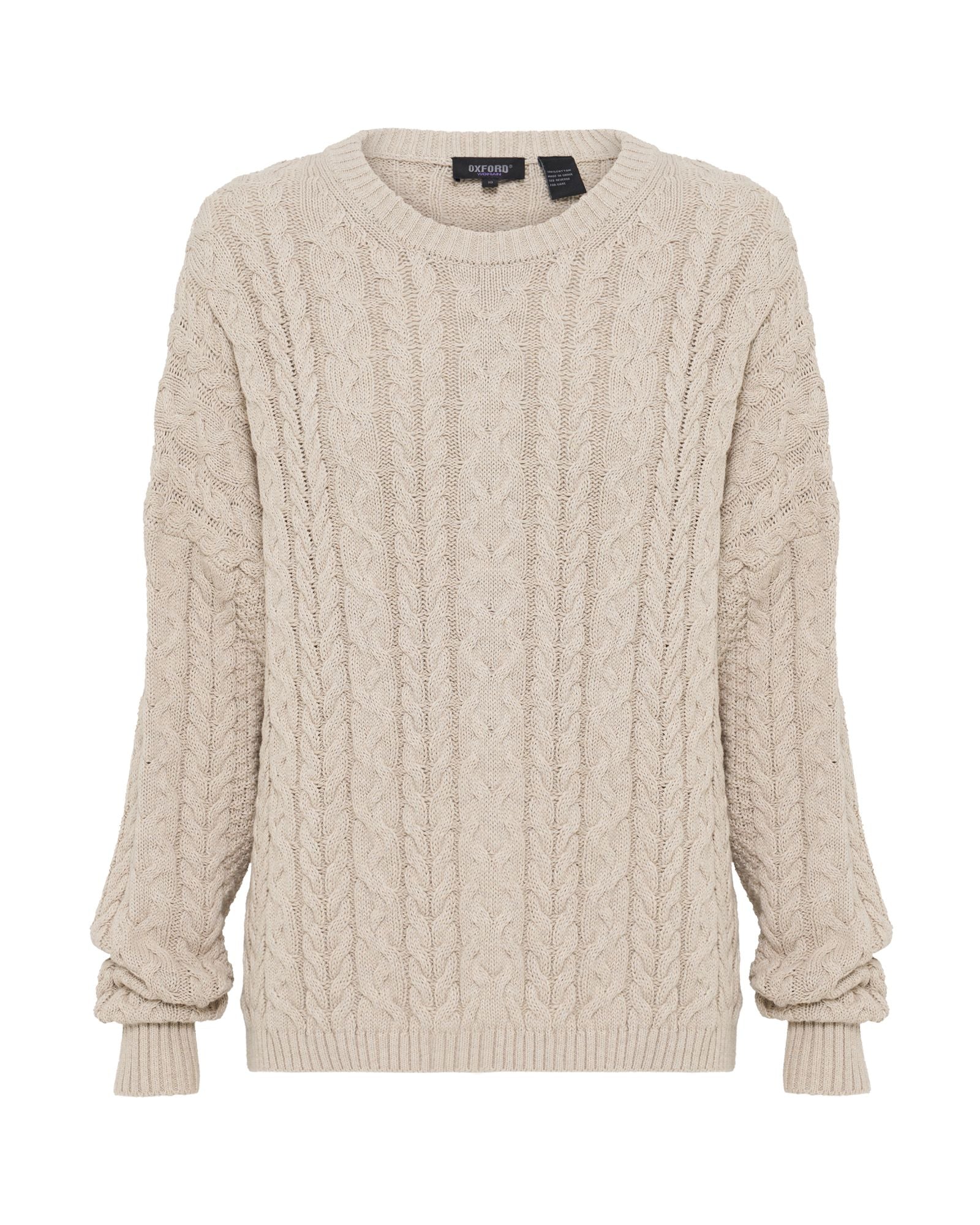 Evie Cable Knit Crew Neck