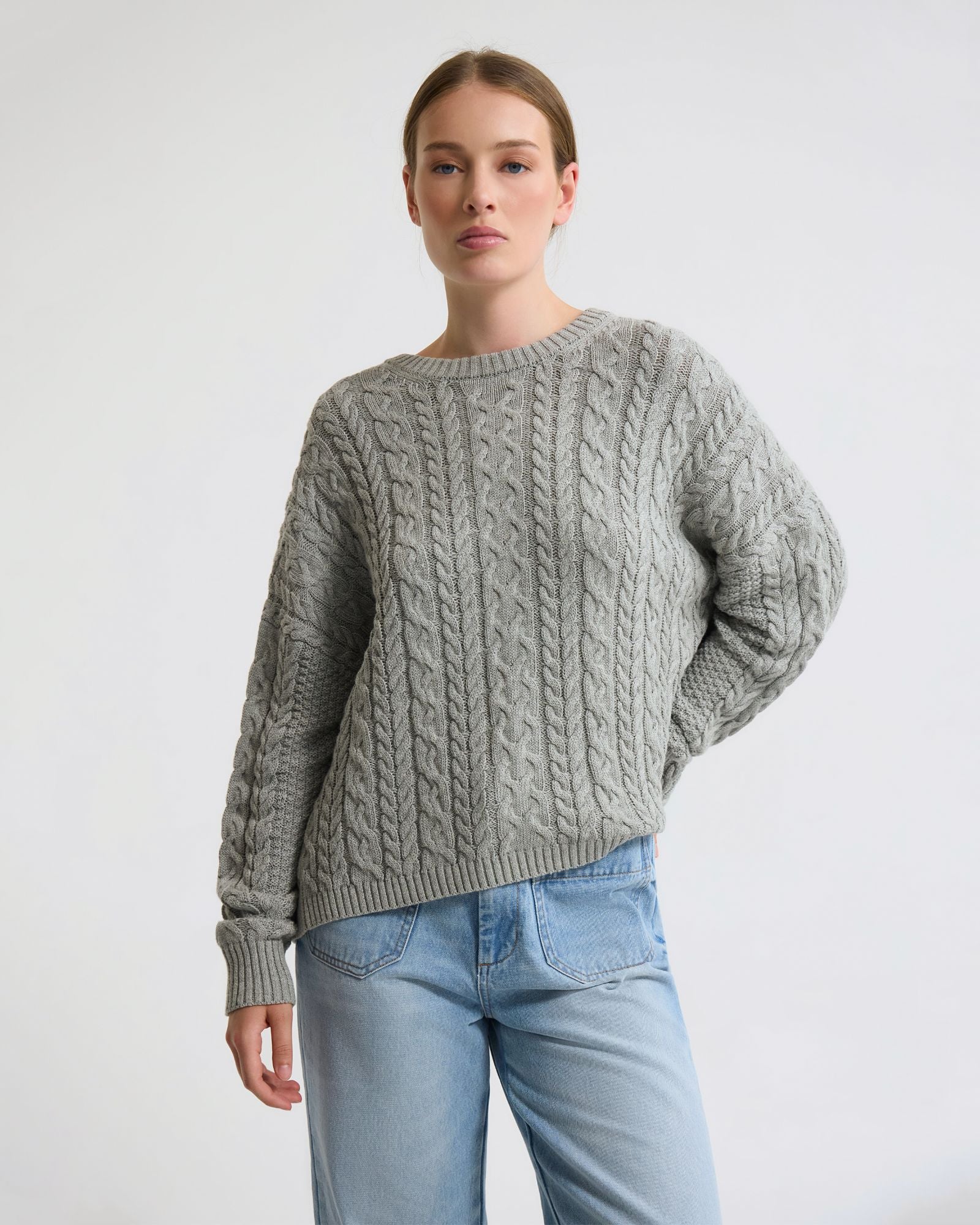 Evie Cable Knit Crew Neck - Image 14