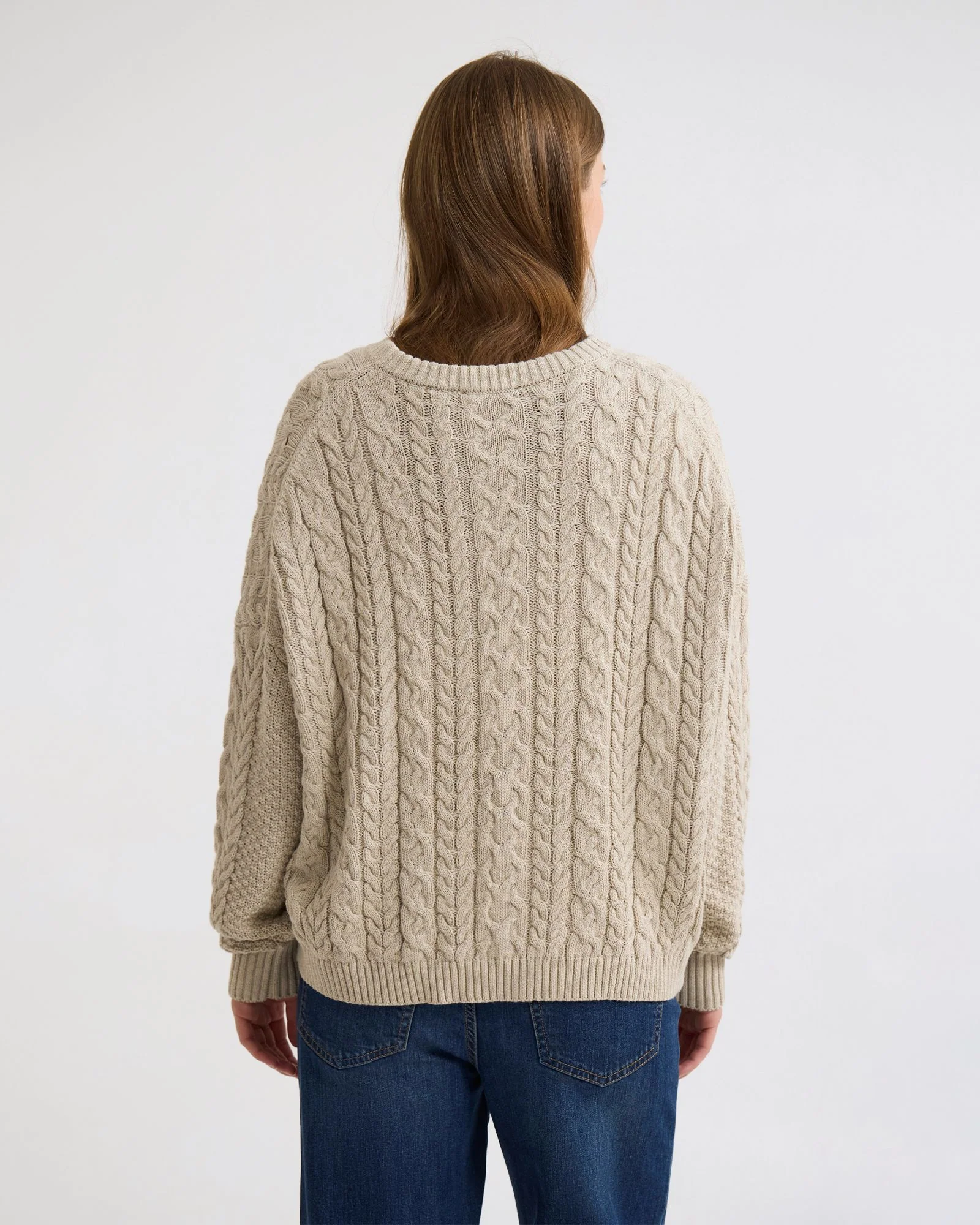 Evie Cable Knit Crew Neck - Image 4