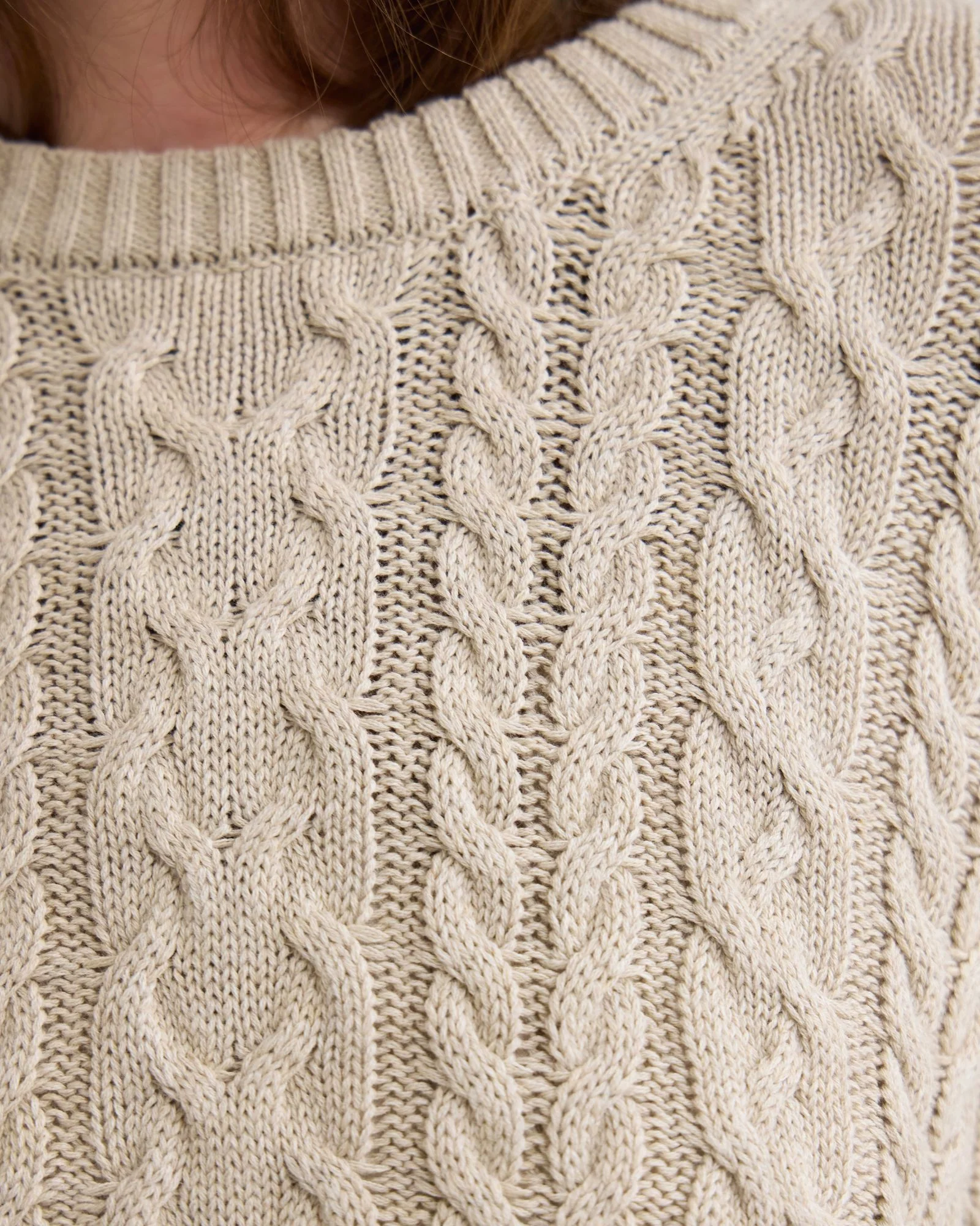Evie Cable Knit Crew Neck - Image 7
