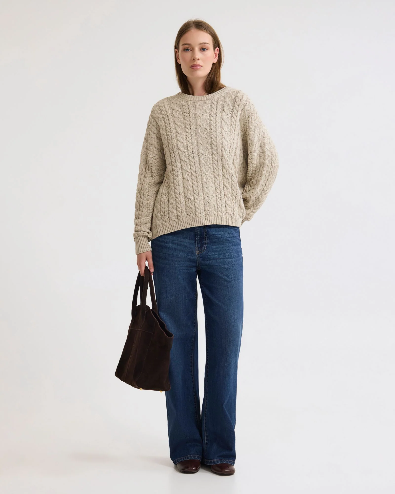 Evie Cable Knit Crew Neck - Image 8
