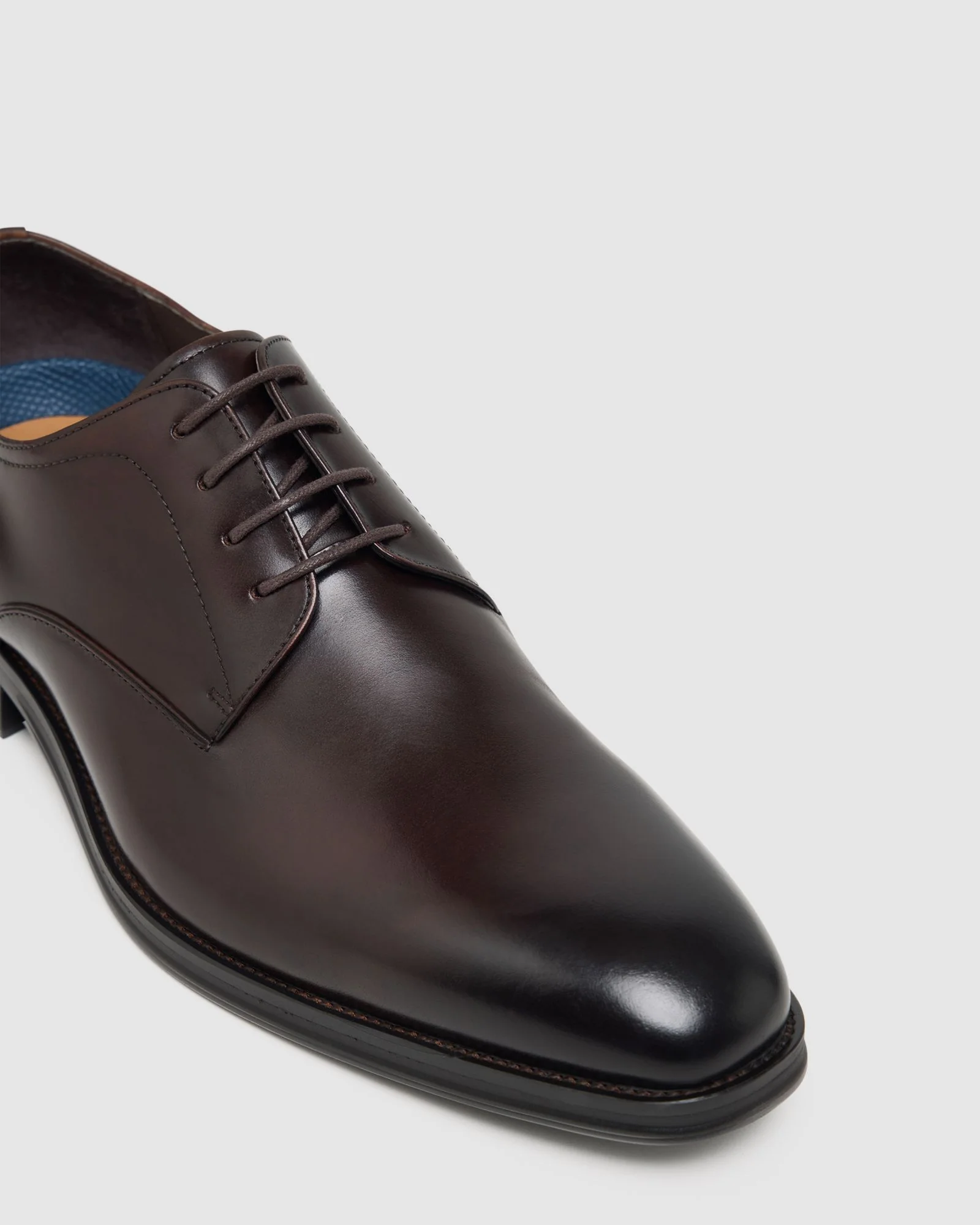 Ezra Lace Up Leather Derby Shoe - Image 4