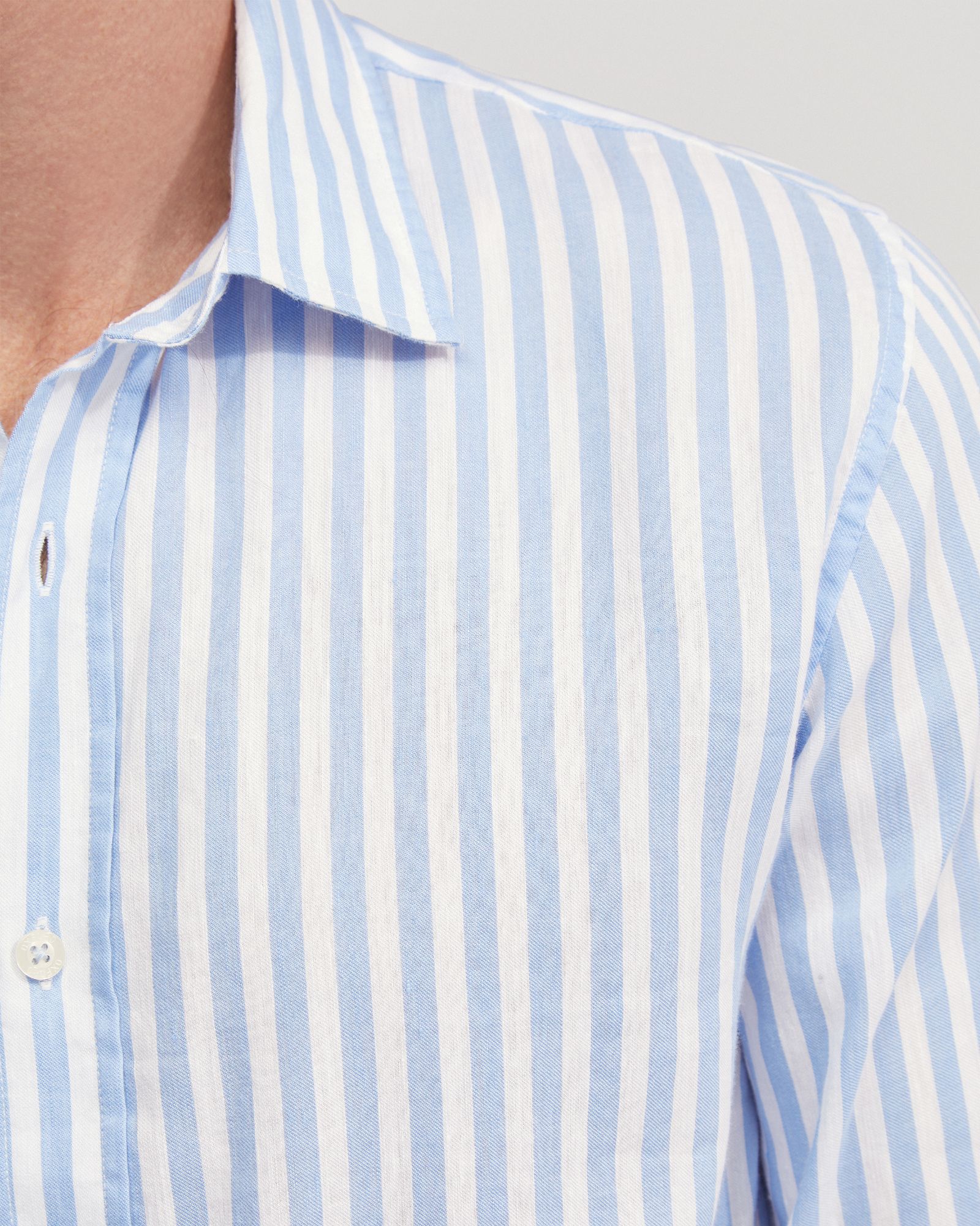 Fergus Linen Striped Shirt - Image 6