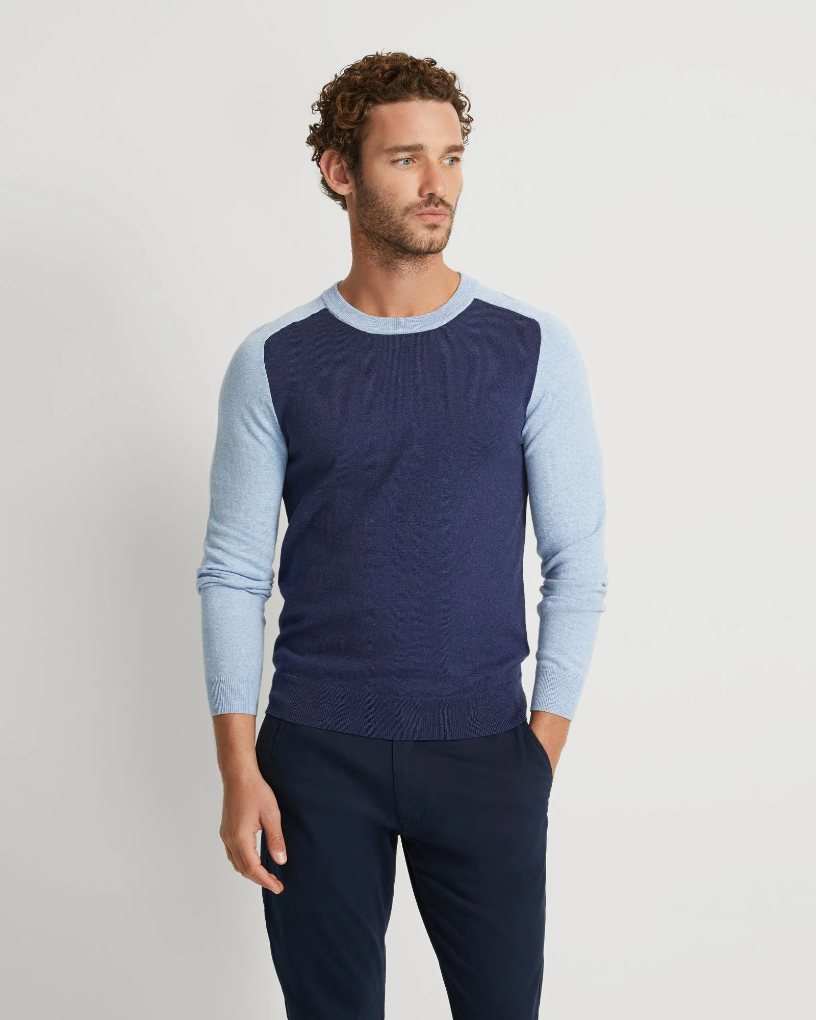 Finn Crew Neck Cashmere Blend Top - Image 2