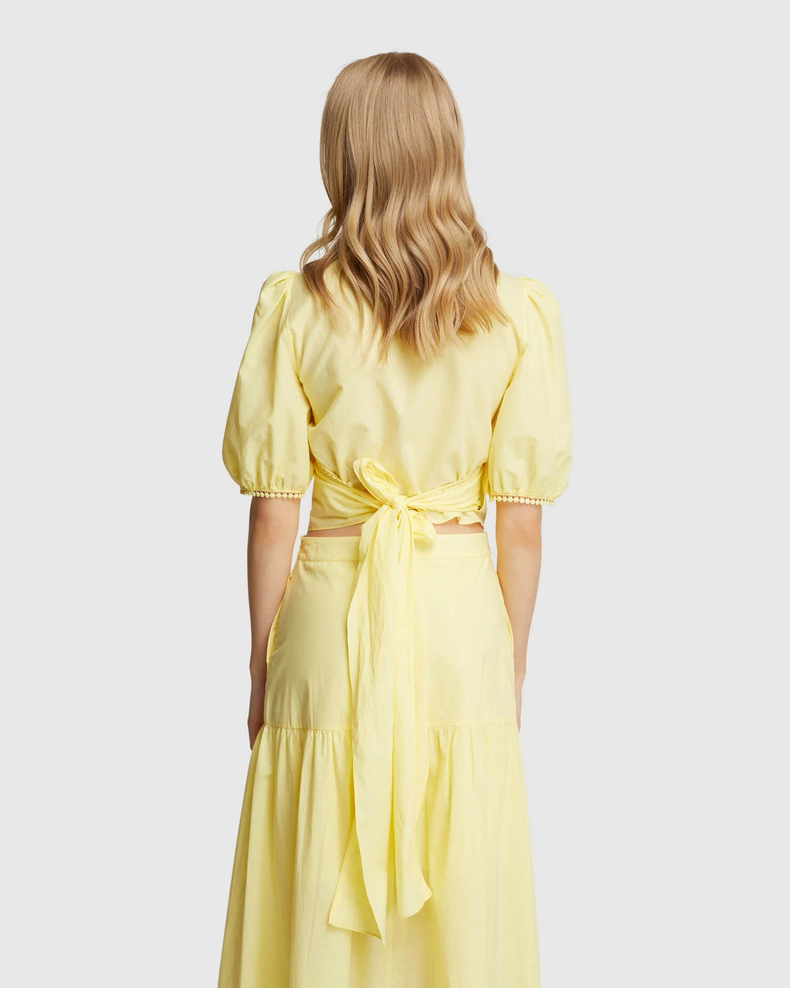 Fitzgerald Cotton Wrap Top - Image 3