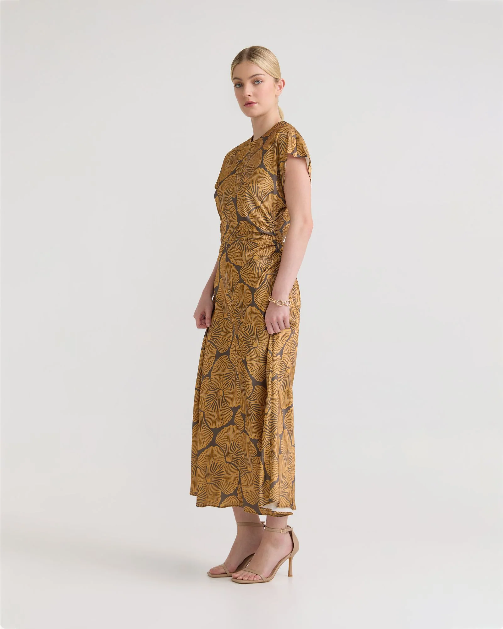 Fleur Printed Twill Dress - Image 2