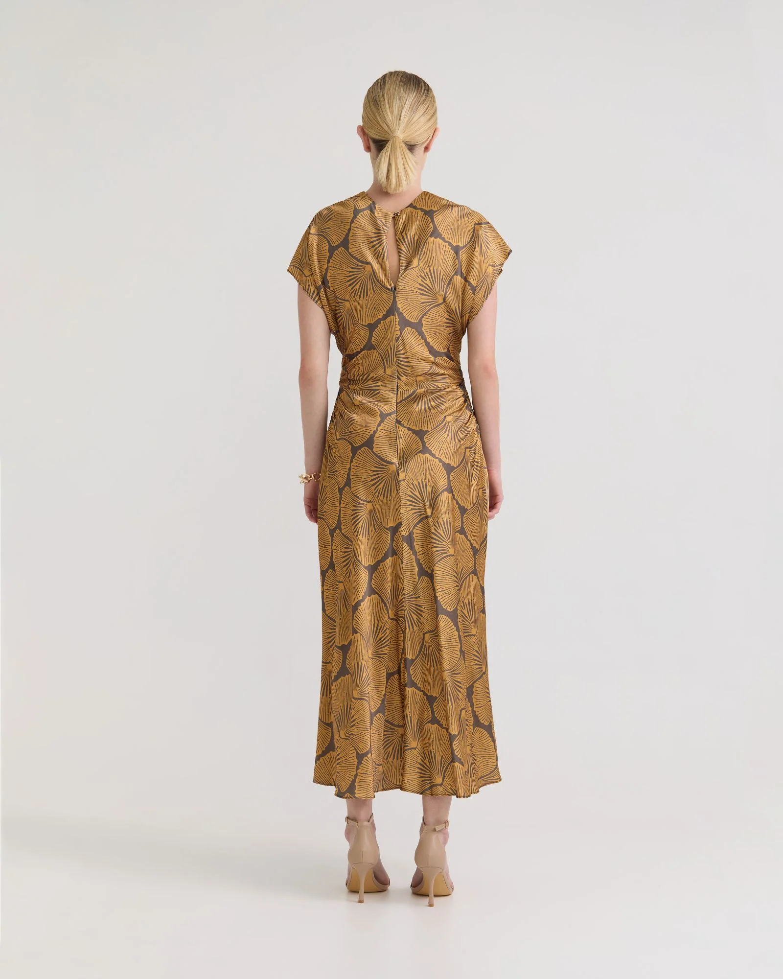 Fleur Printed Twill Dress - Image 3