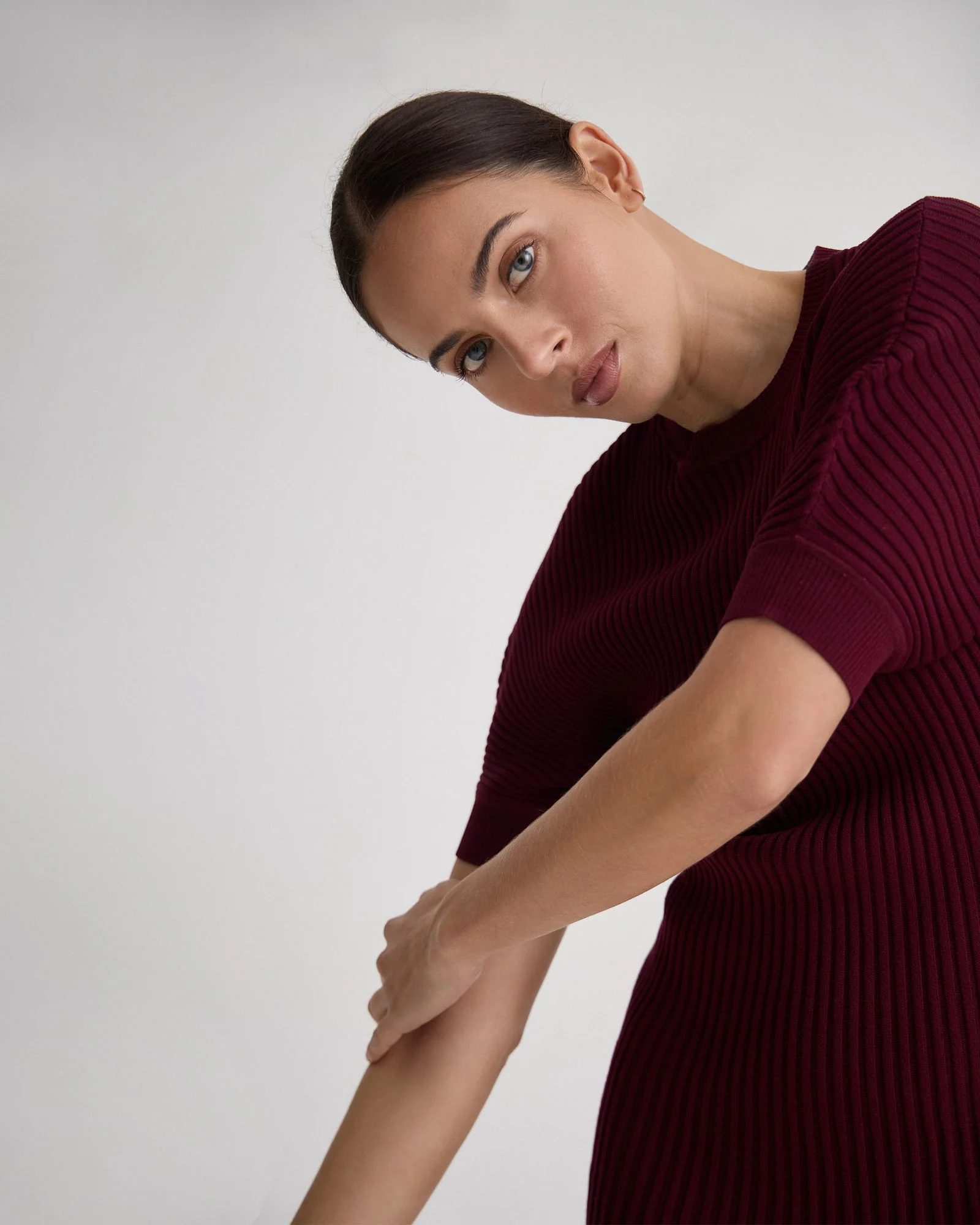 Florence Knitted Pleat Dress - Image 4