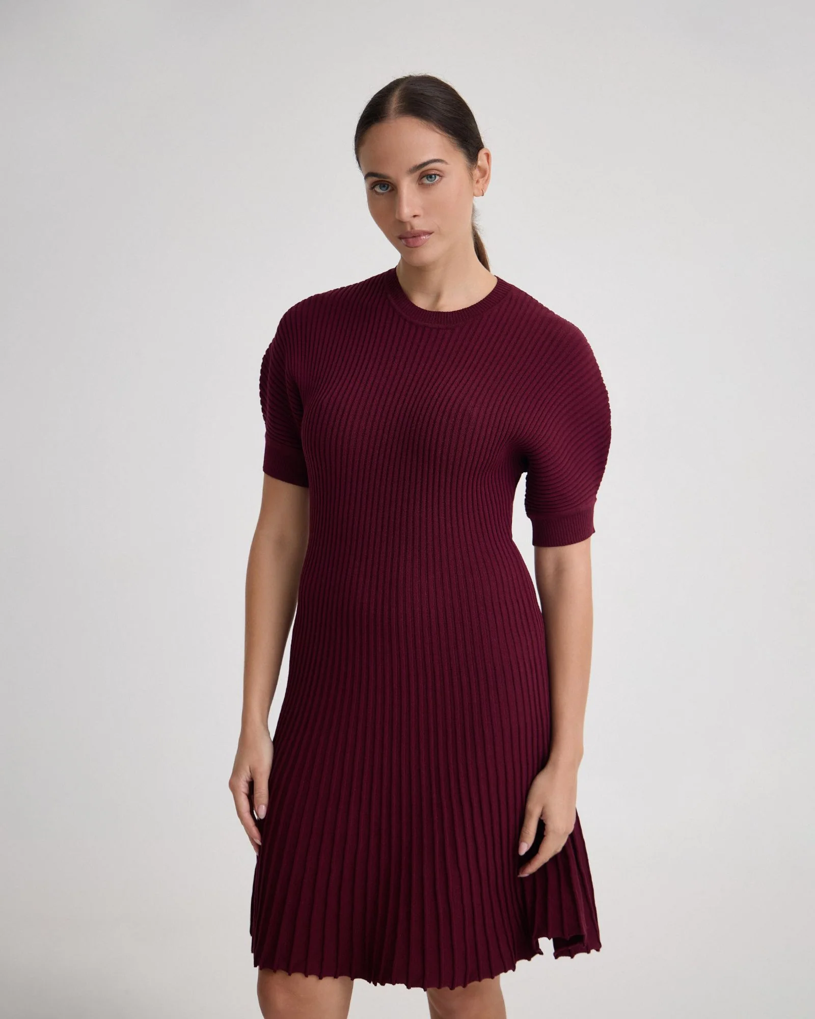 Florence Knitted Pleat Dress - Image 5