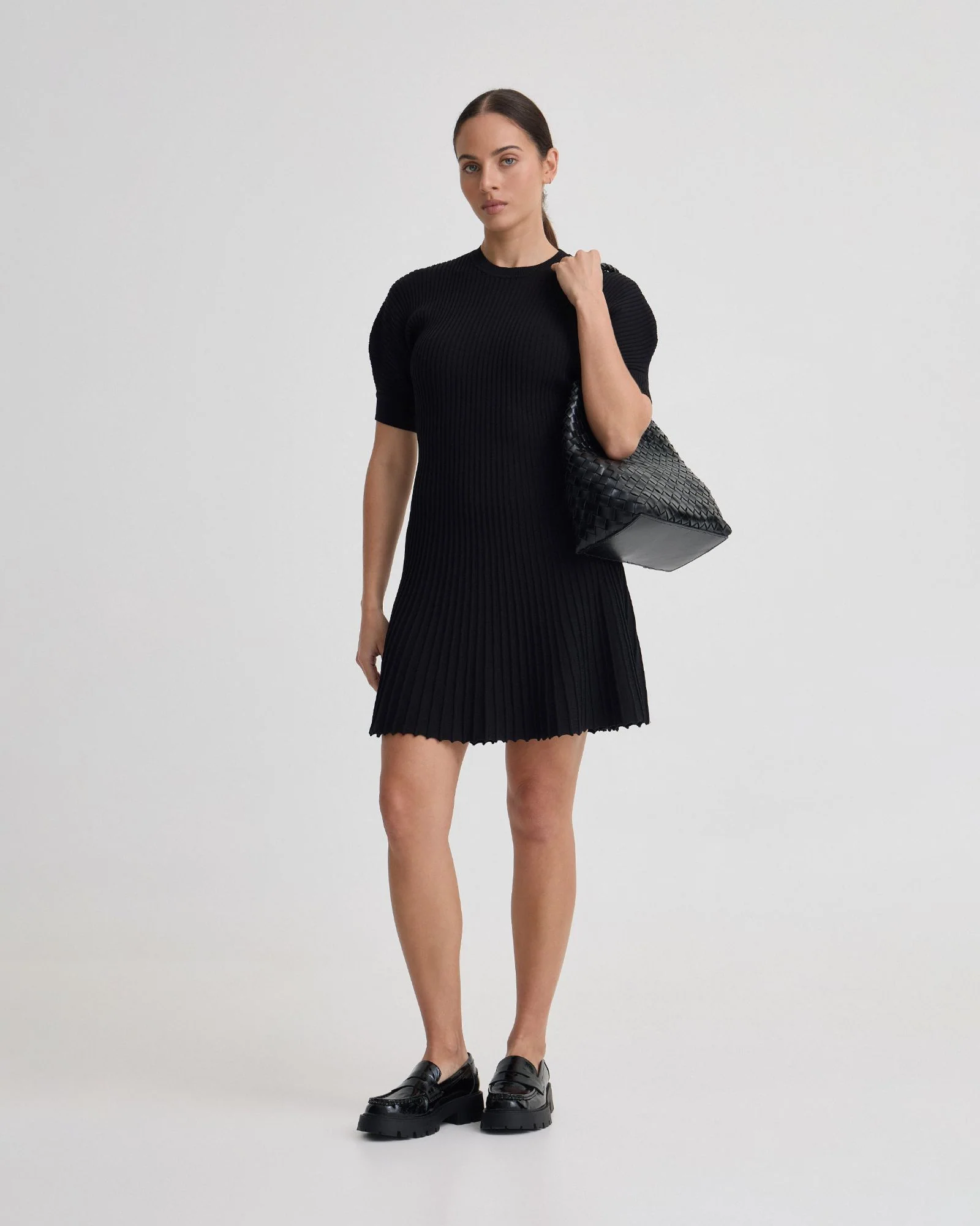 Florence Knitted Pleat Dress - Image 7