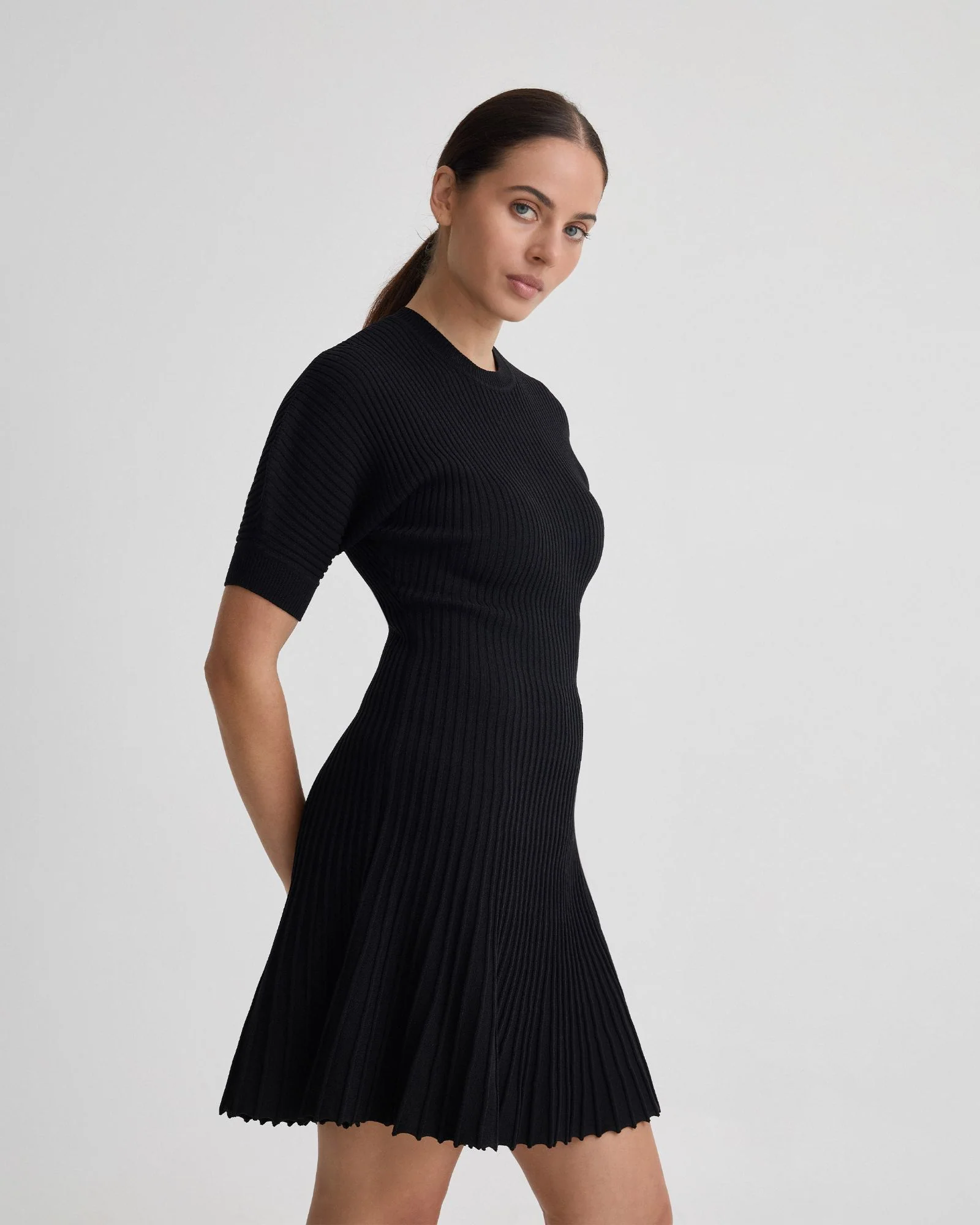 Florence Knitted Pleat Dress - Image 8