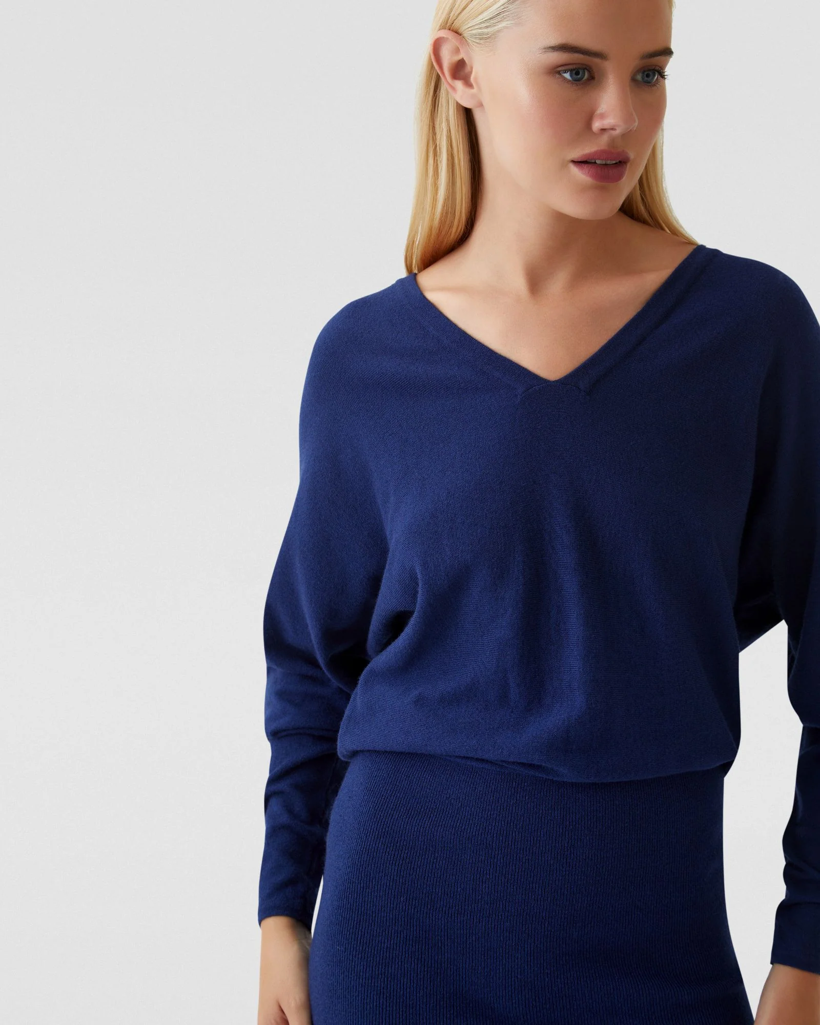 Francesca V-Neck Knitted Dress - Image 4