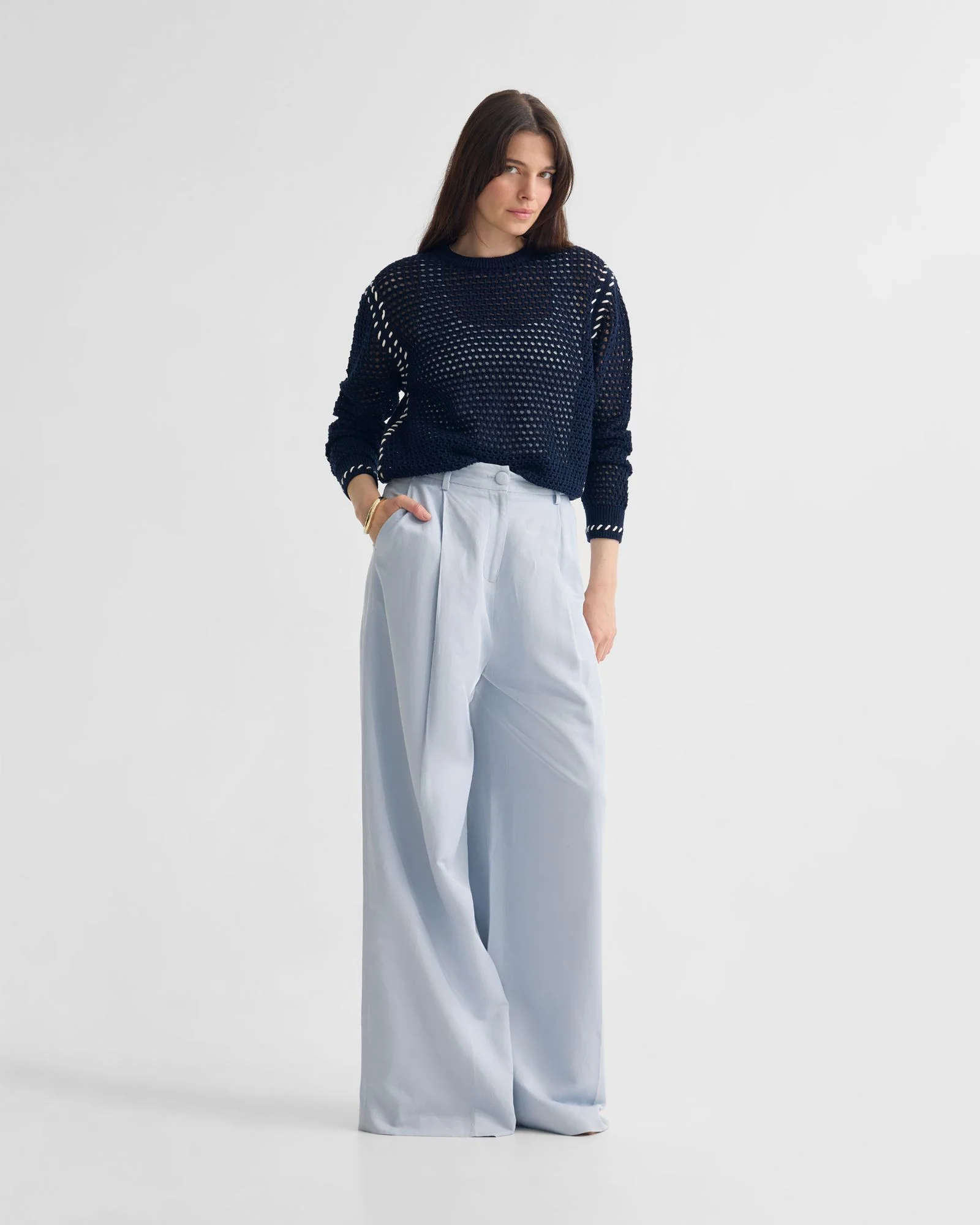 Gaby Cotton Crew Neck