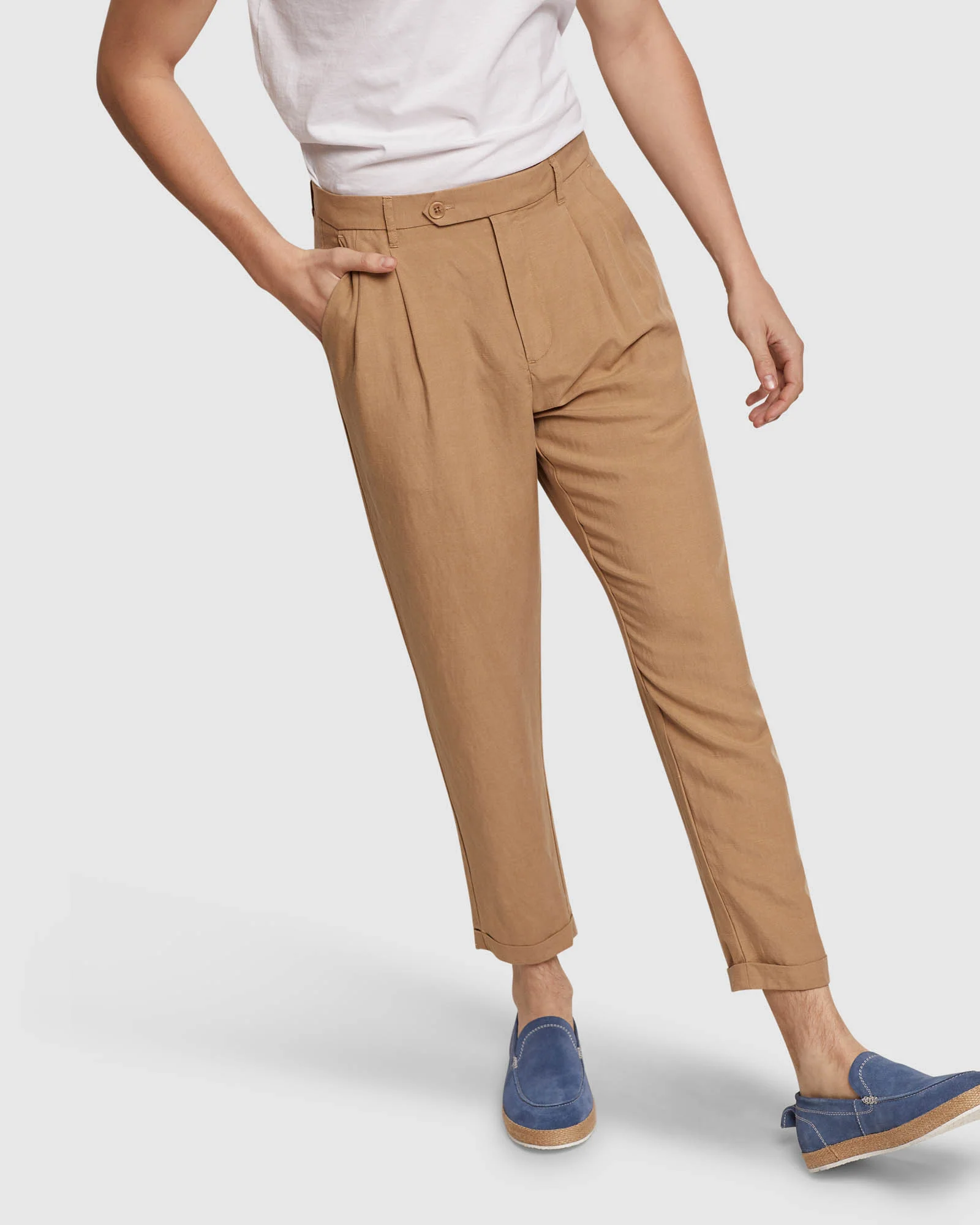 Garrad Tencel Linen Casual Pants - Image 10