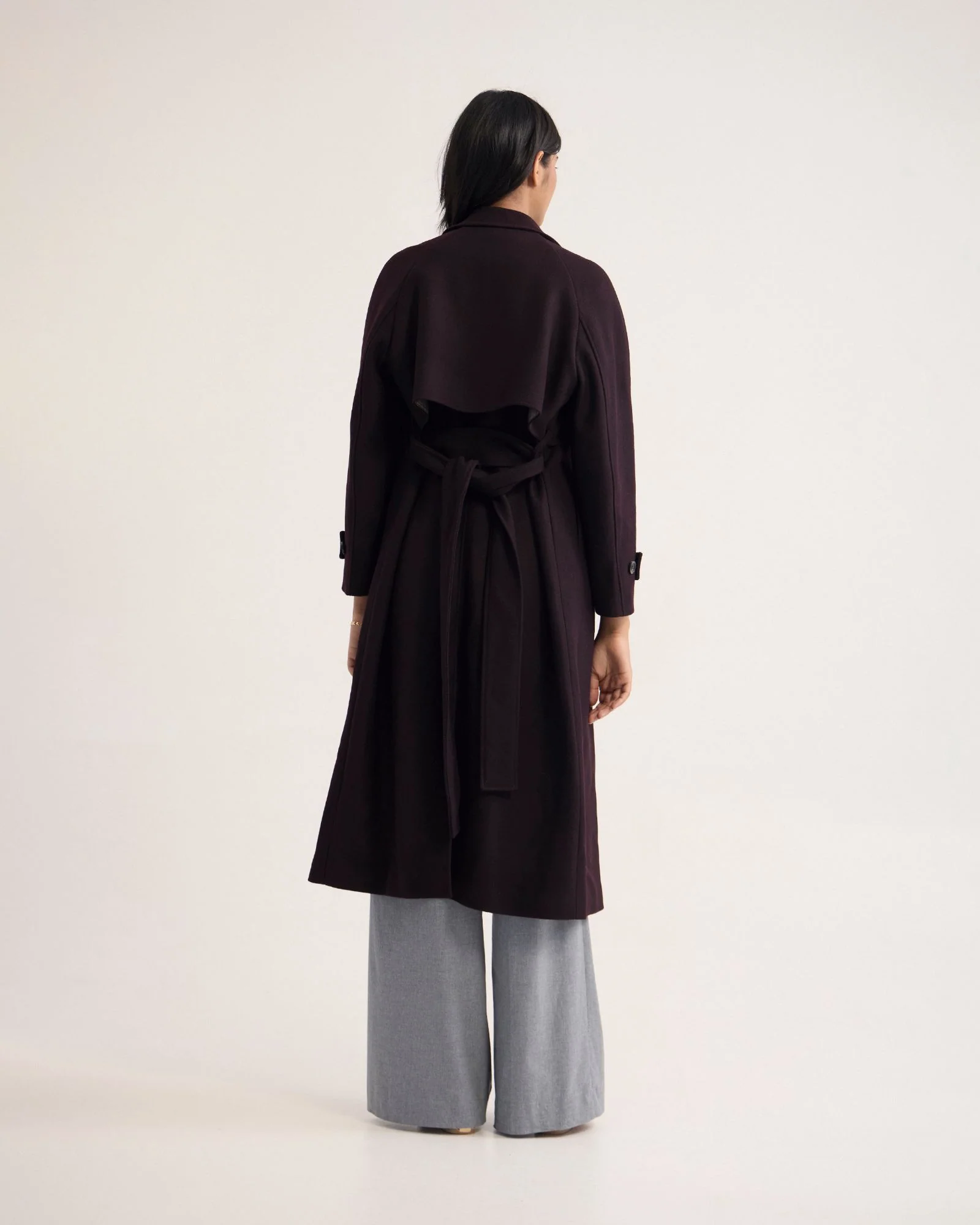 Gemma Wool Rich Trench Coat - Image 4