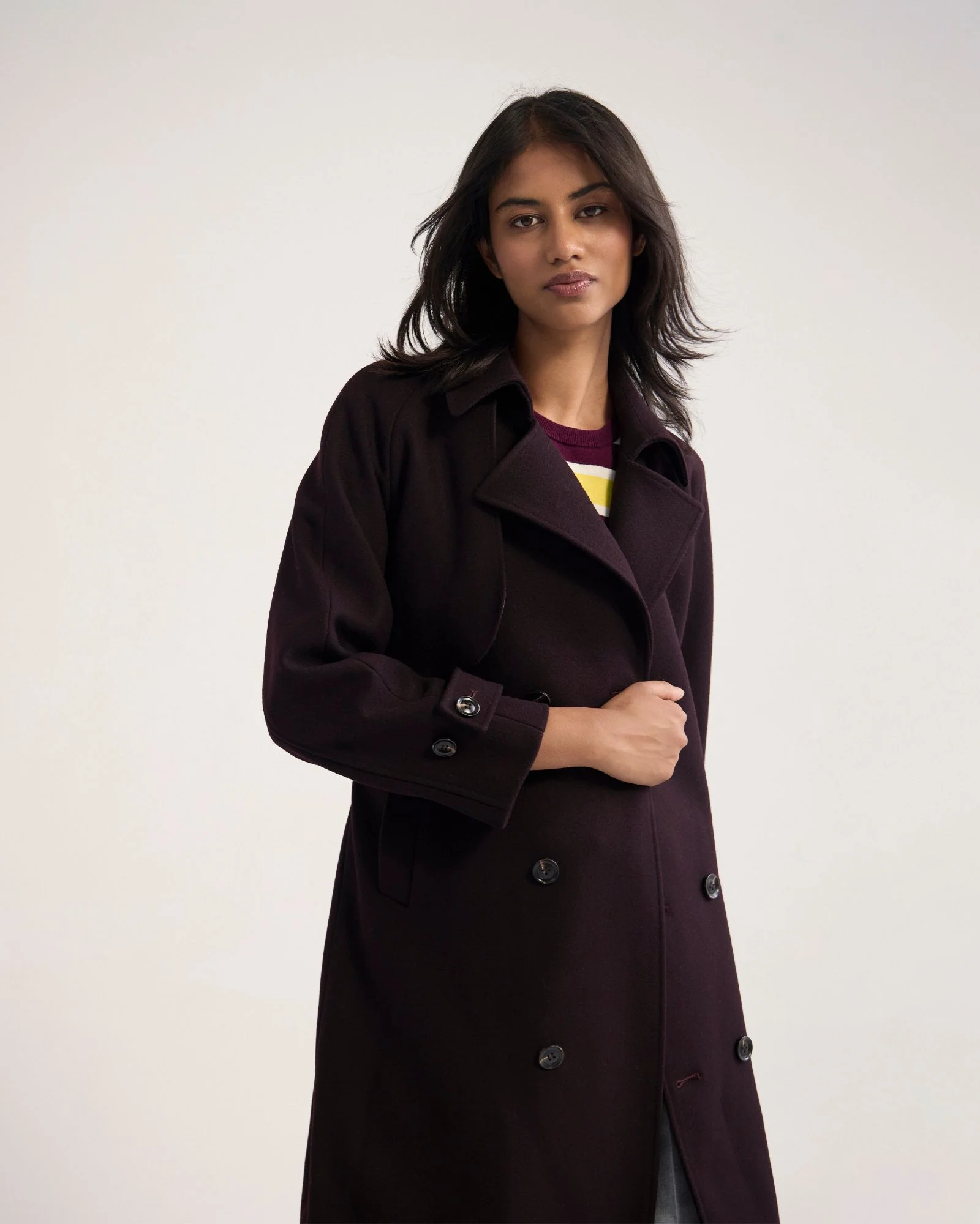 Gemma Wool Rich Trench Coat - Image 5