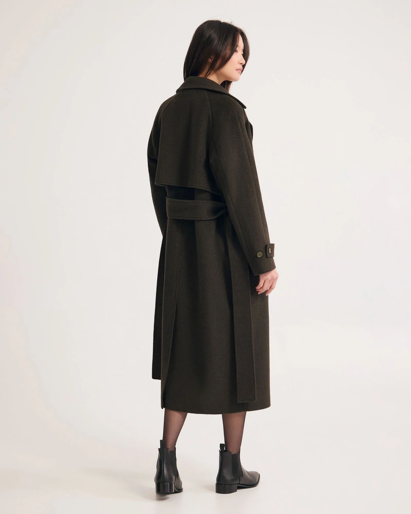 Gemma Wool Rich Trench Coat - Image 4