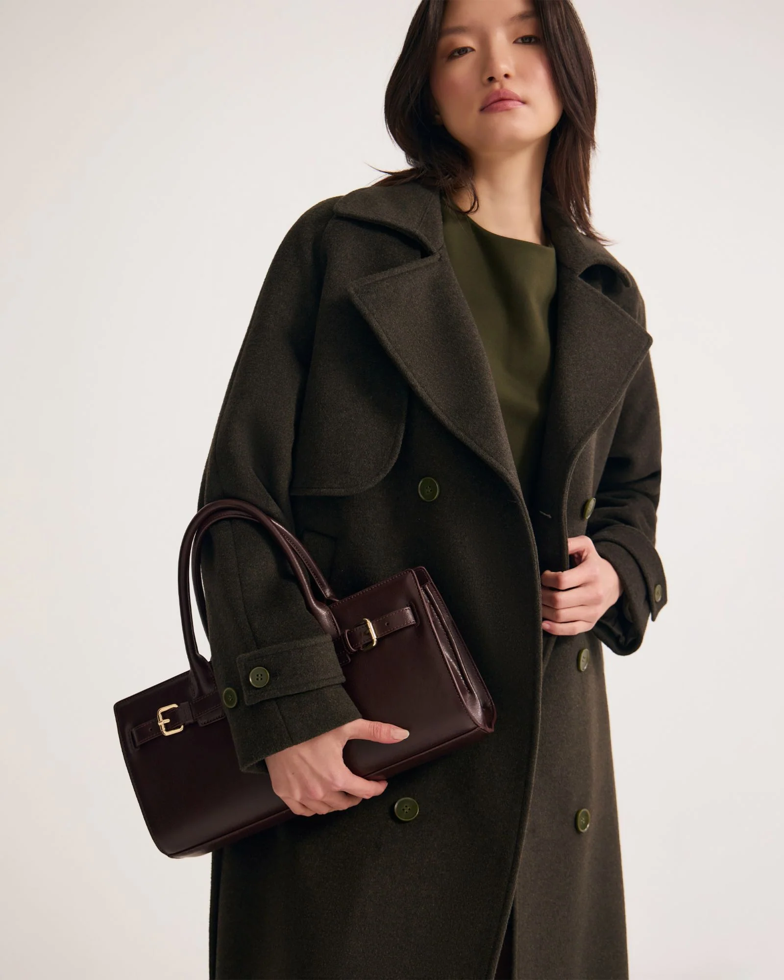 Gemma Wool Rich Trench Coat - Image 5