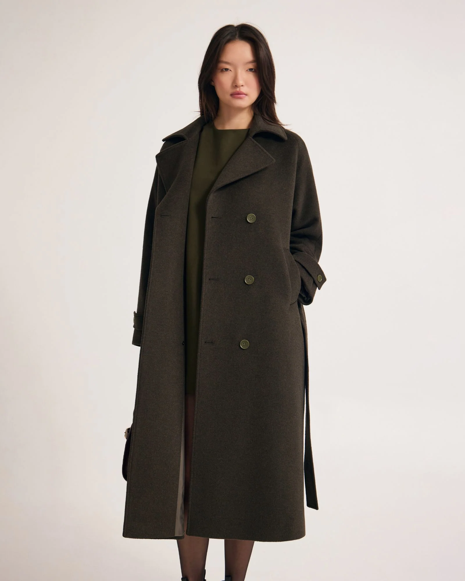 Gemma Wool Rich Trench Coat - Image 6