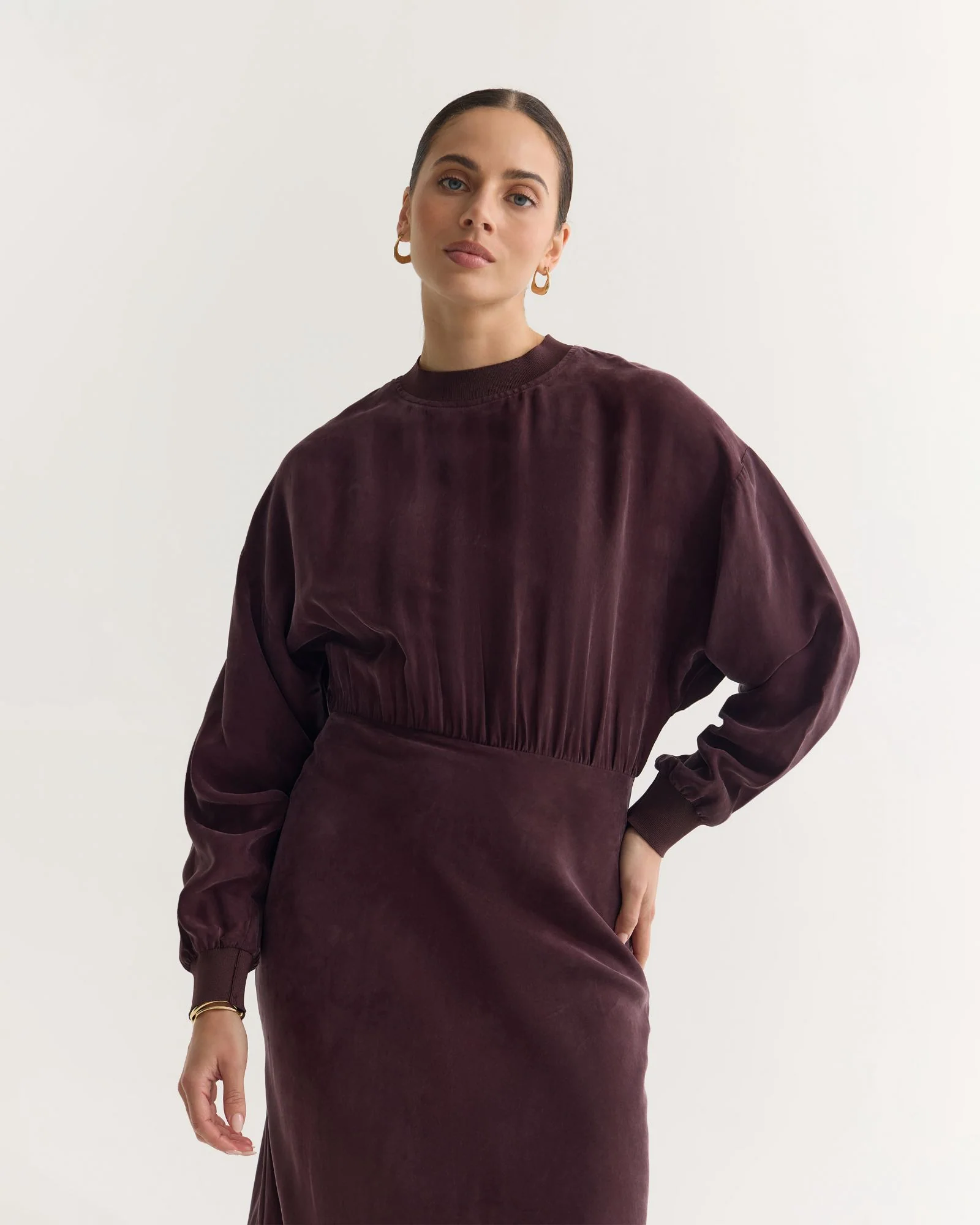 Georgina Cupro Dress - Image 4