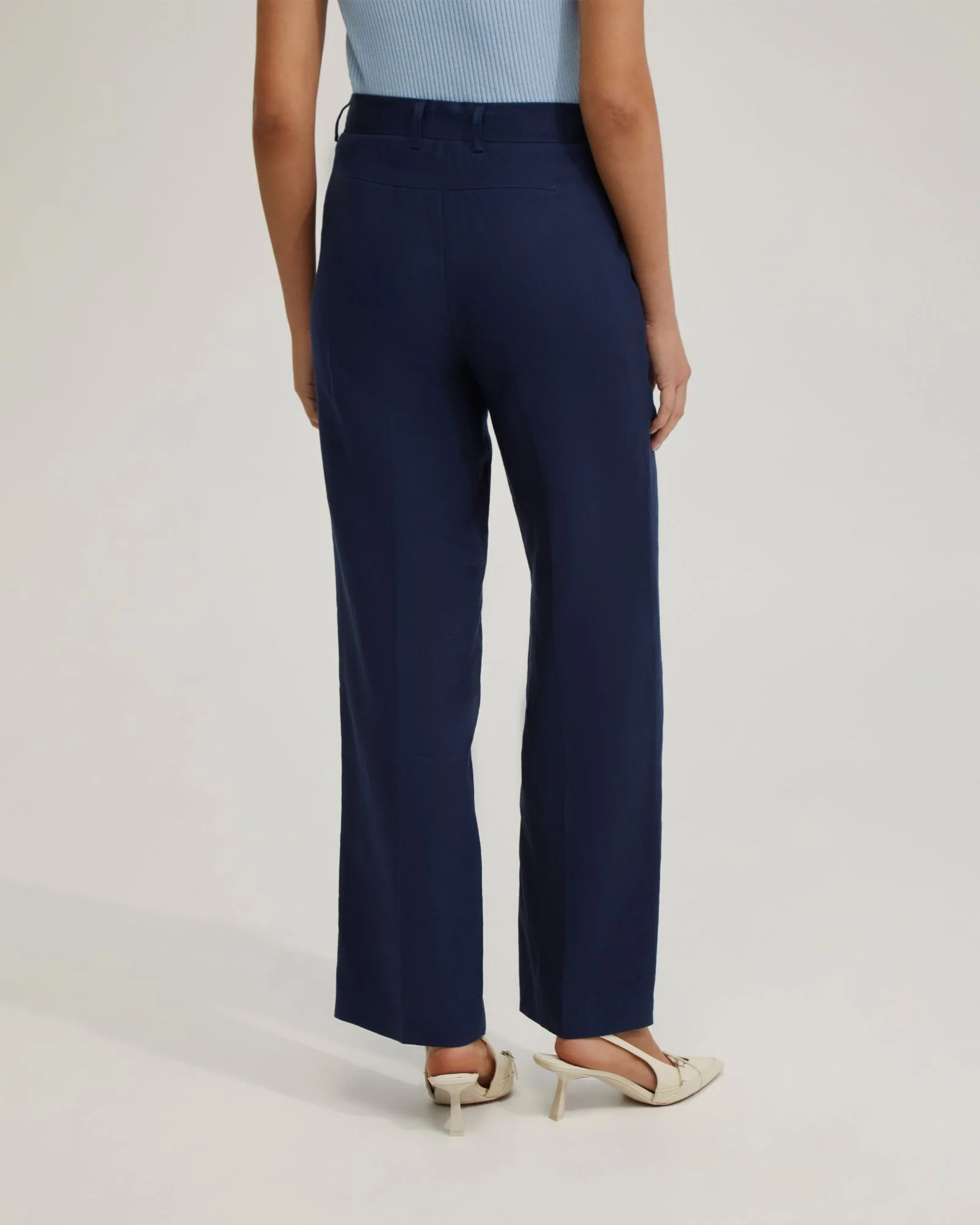 Gigi Ajustable Waist Linen Pants - Image 3