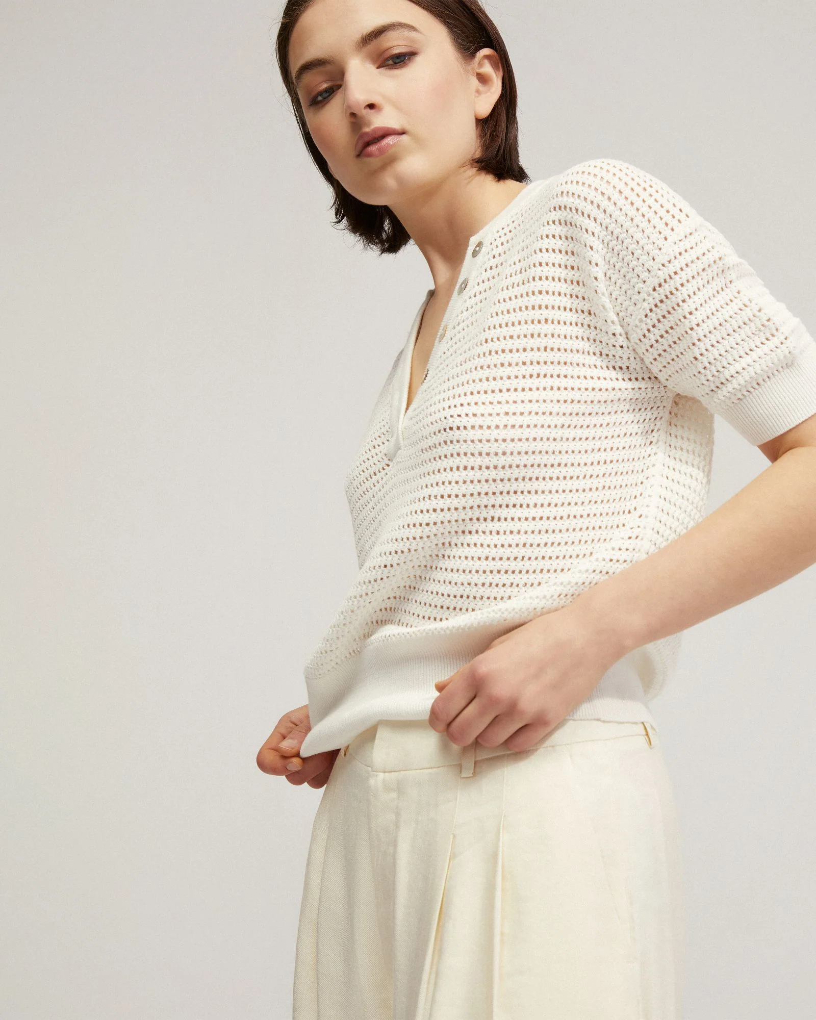 Gita Knitted Button Top - Image 11