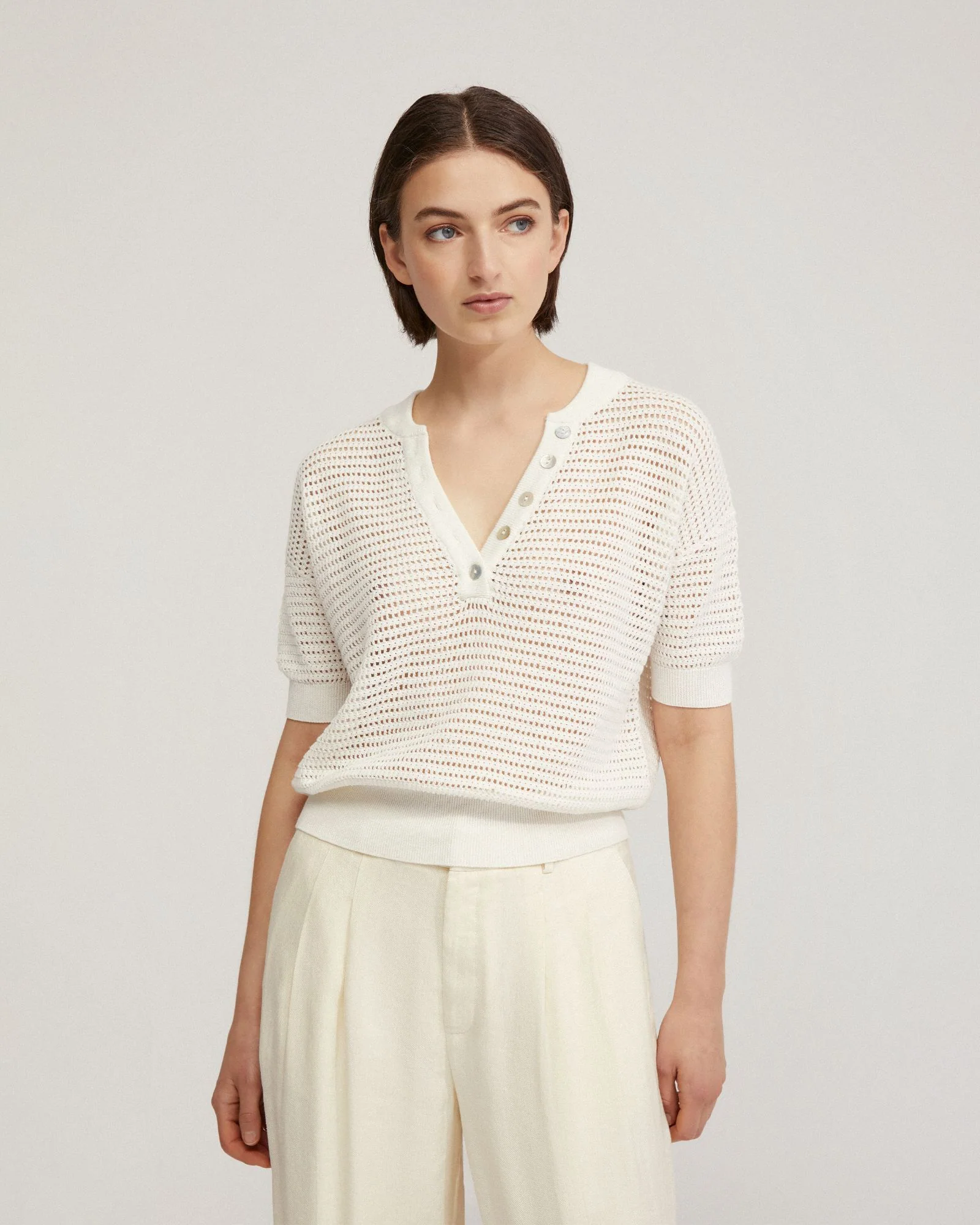 Gita Knitted Button Top - Image 12