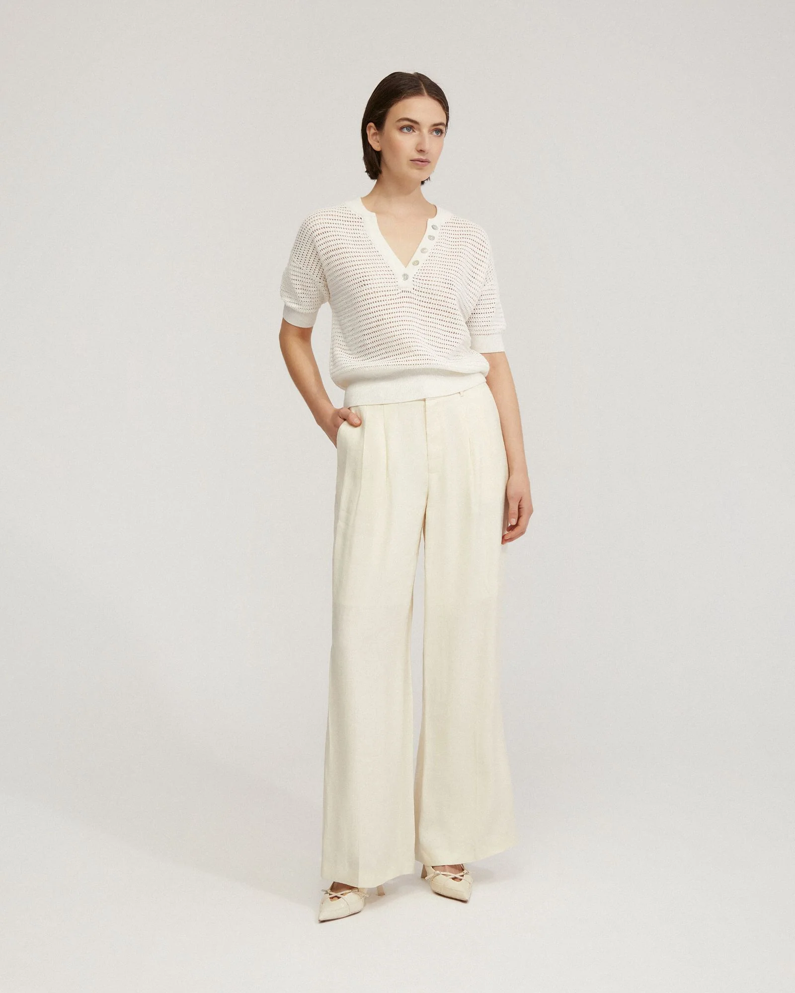 Gita Knitted Button Top - Image 14