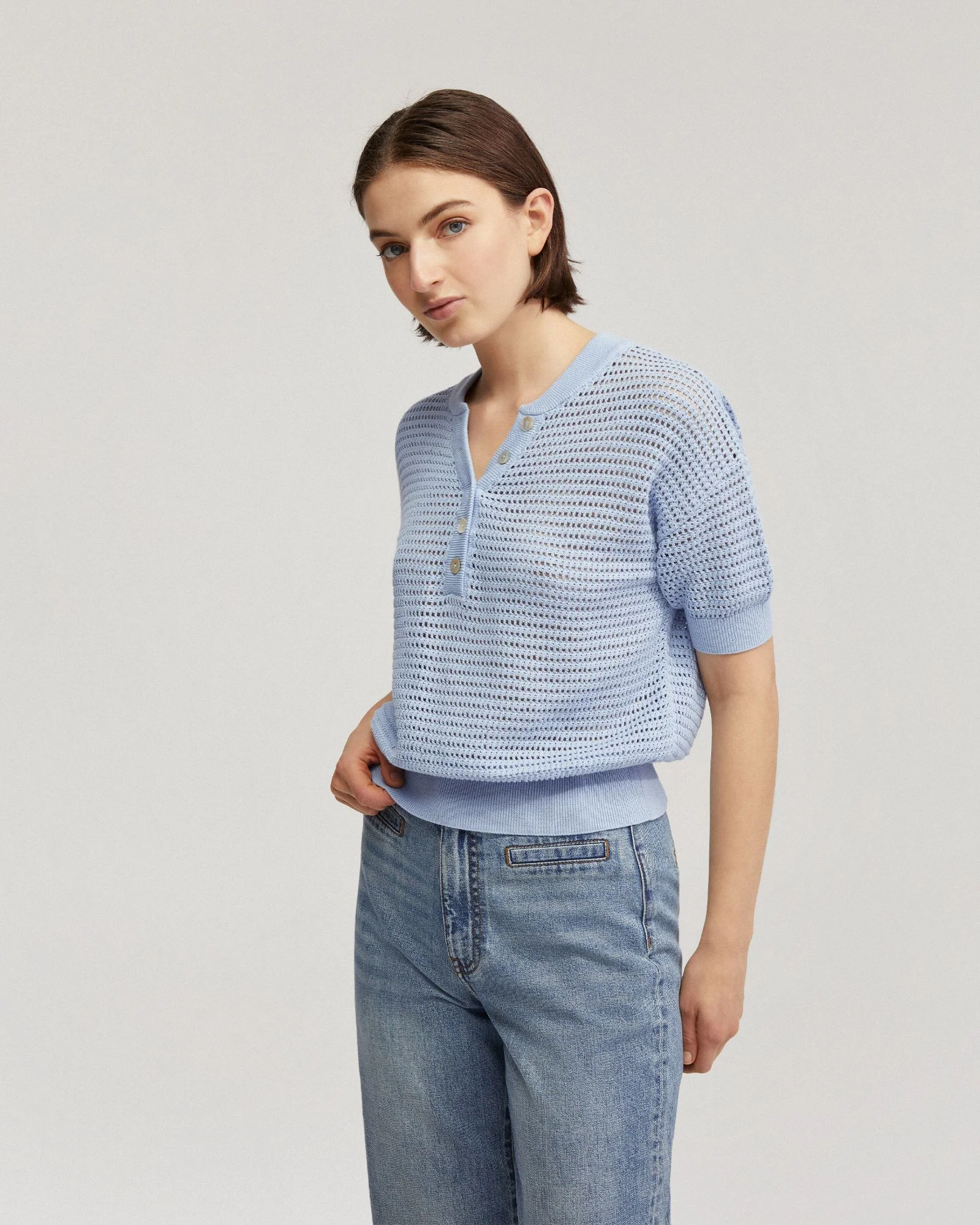 Gita Knitted Button Top - Image 4