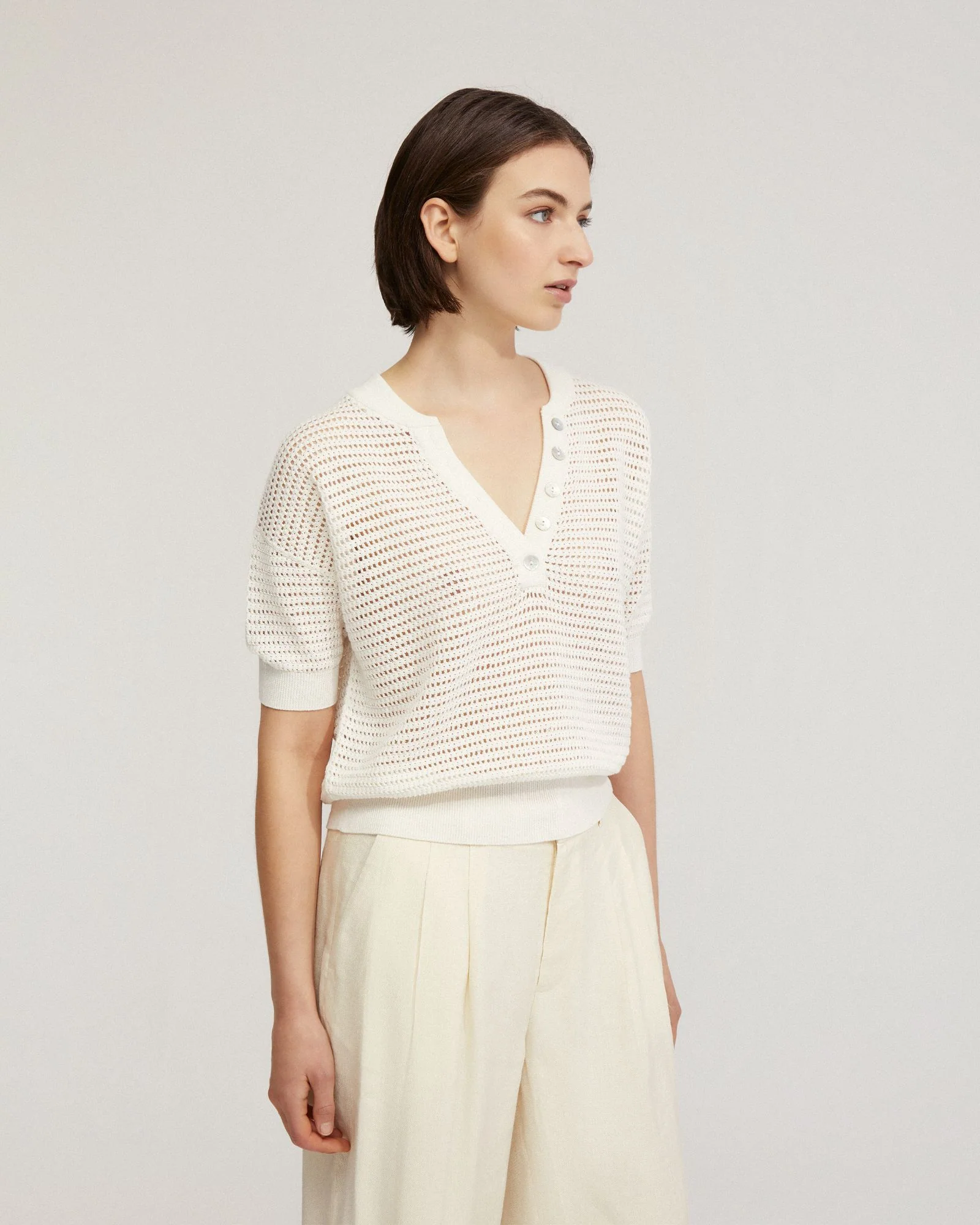 Gita Knitted Button Top - Image 9