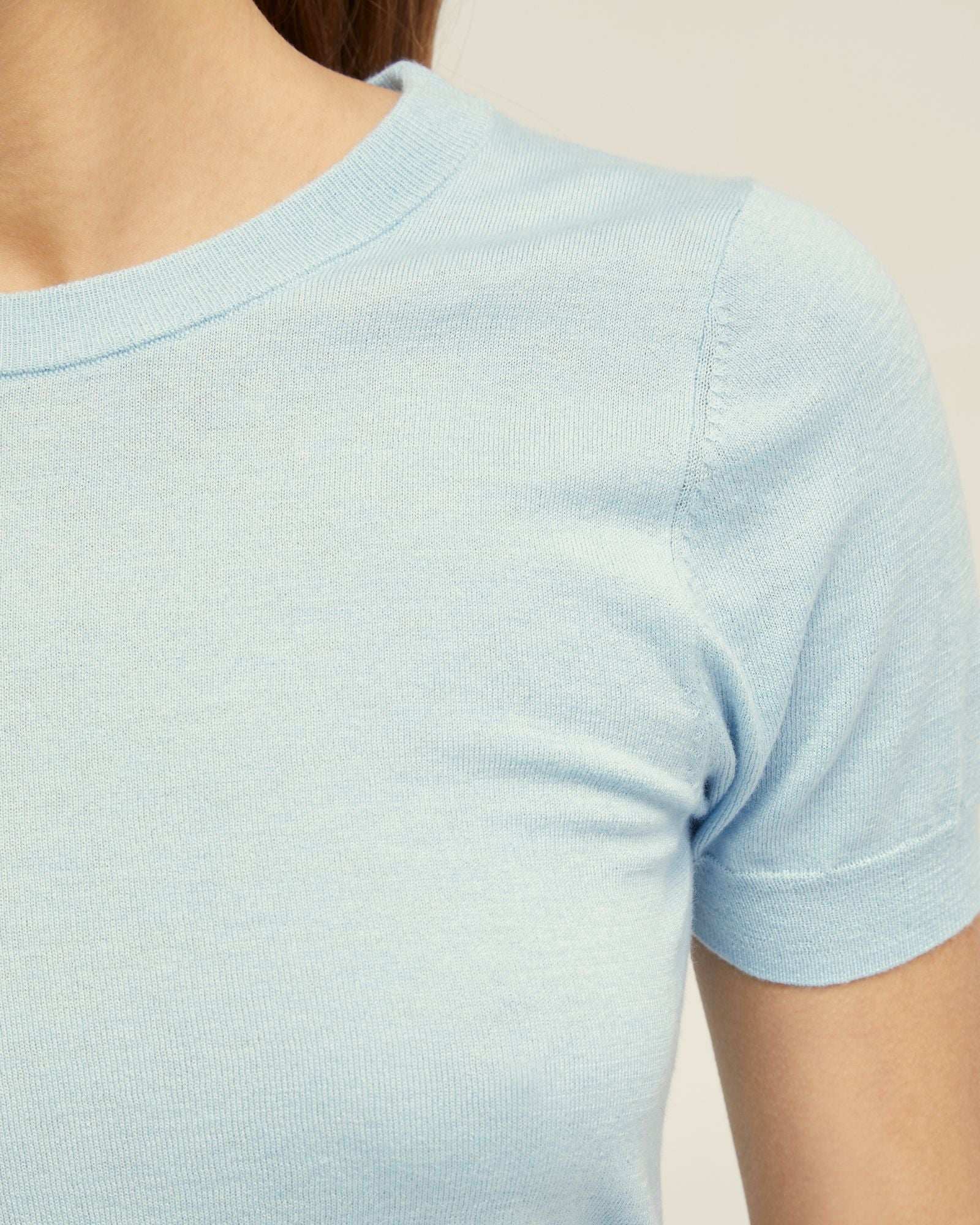 Grace Short Sleeve Cashmere Blend Knit - Image 6