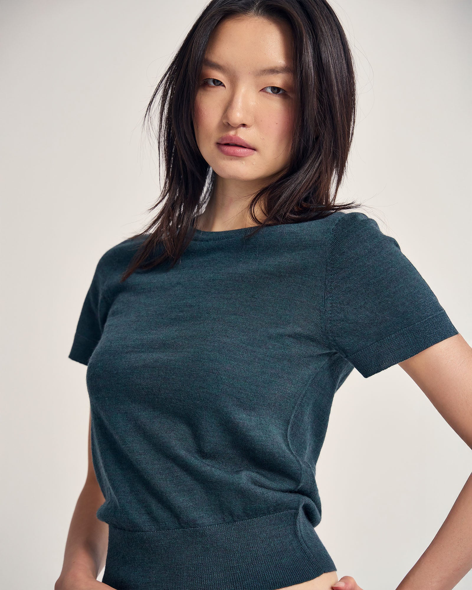 Grace Short Sleeve Merino Knit - Image 10